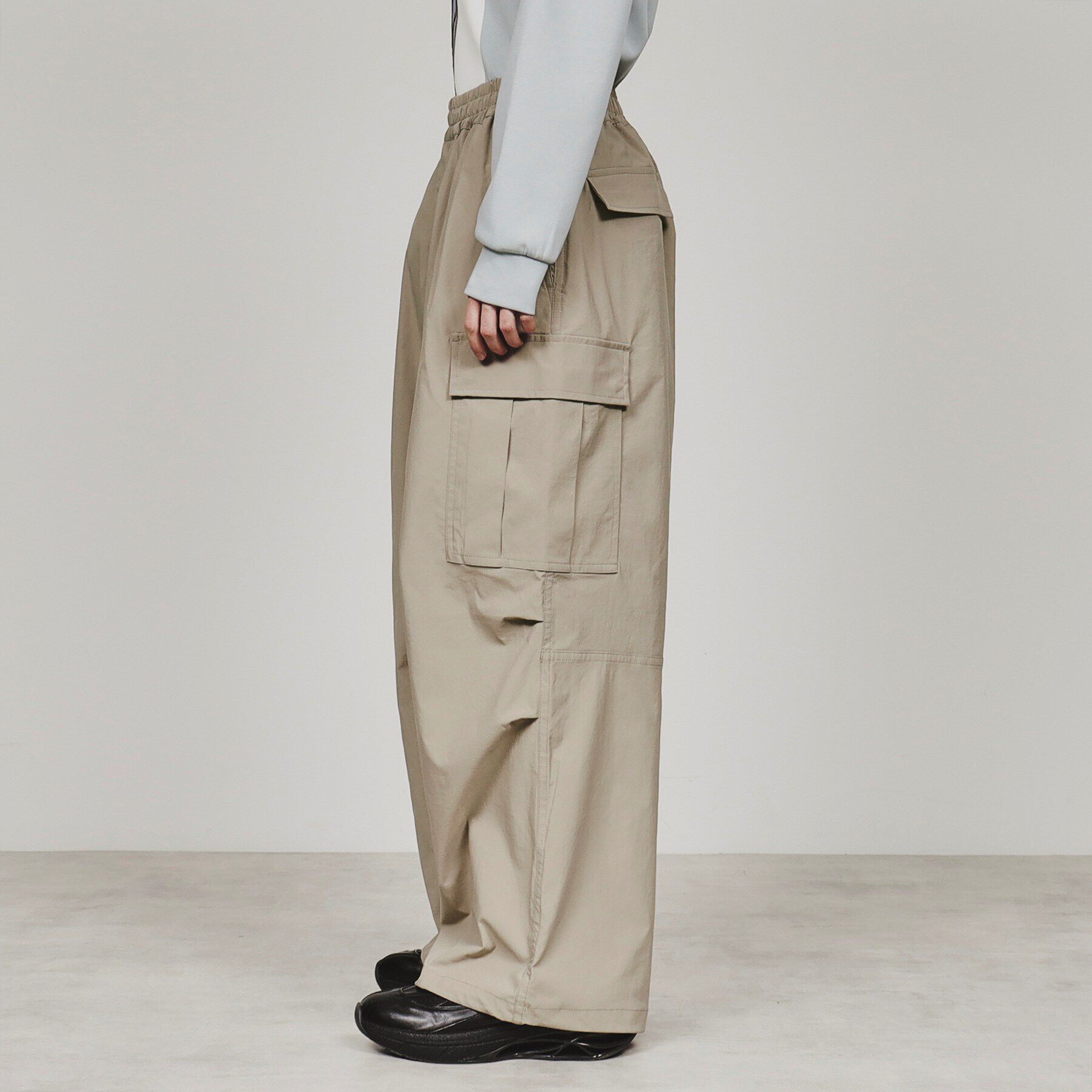 tk.TAKEO KIKUCHI「ポリエステルタフタワイドカーゴパンツ」|その他|
