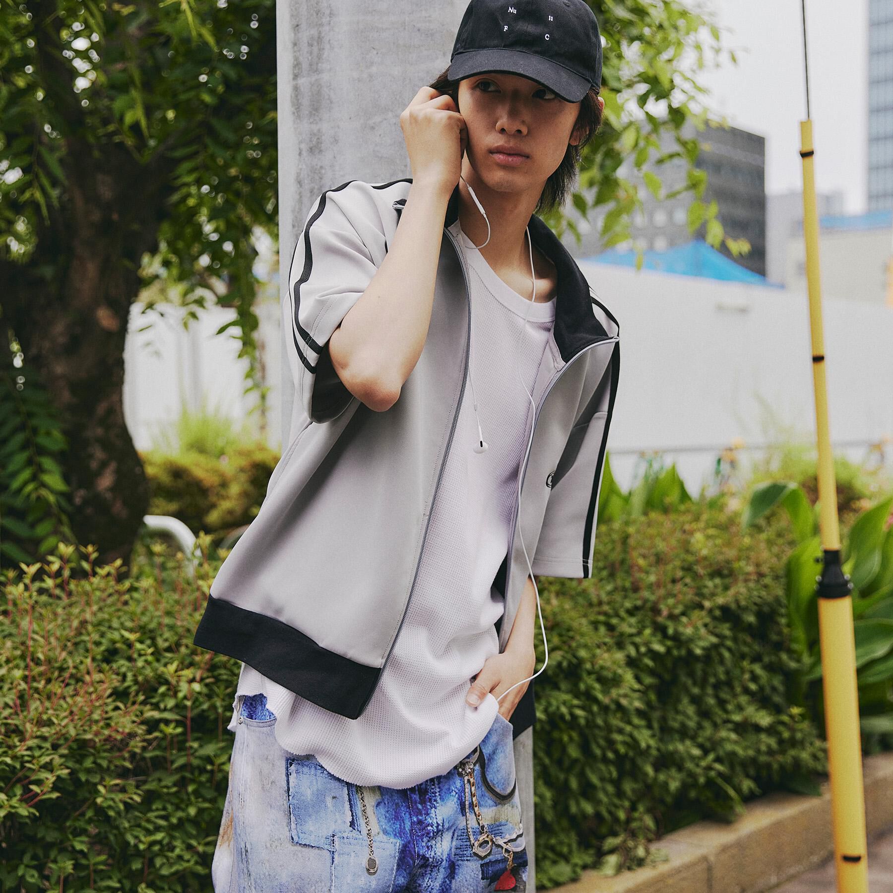 tk.TAKEO KIKUCHI「トラックジャージジャケット」|Tシャツ・カットソー|グレー(012)