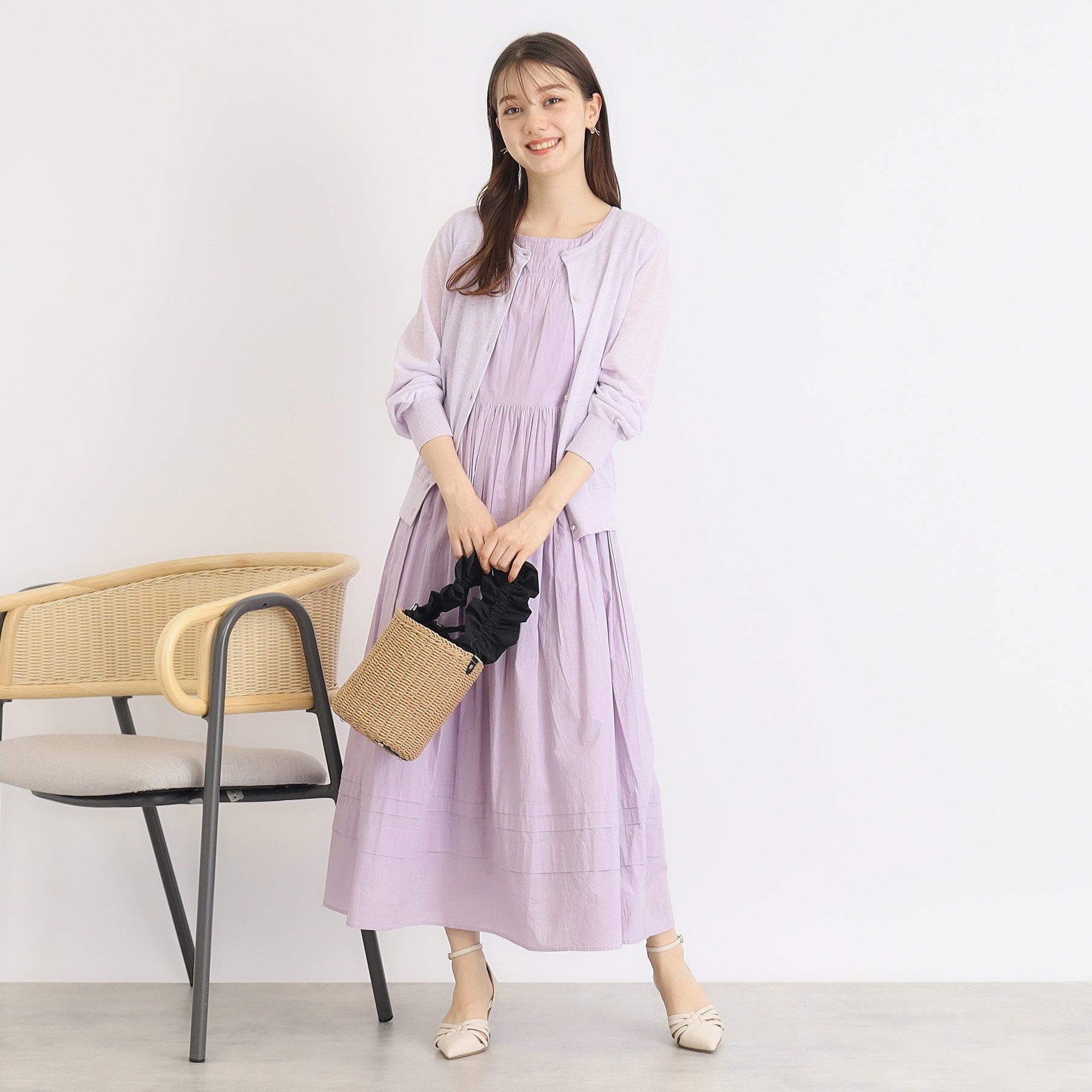 index「ビジューボタンカーディガン【洗濯機洗い可】」|カーディガン|