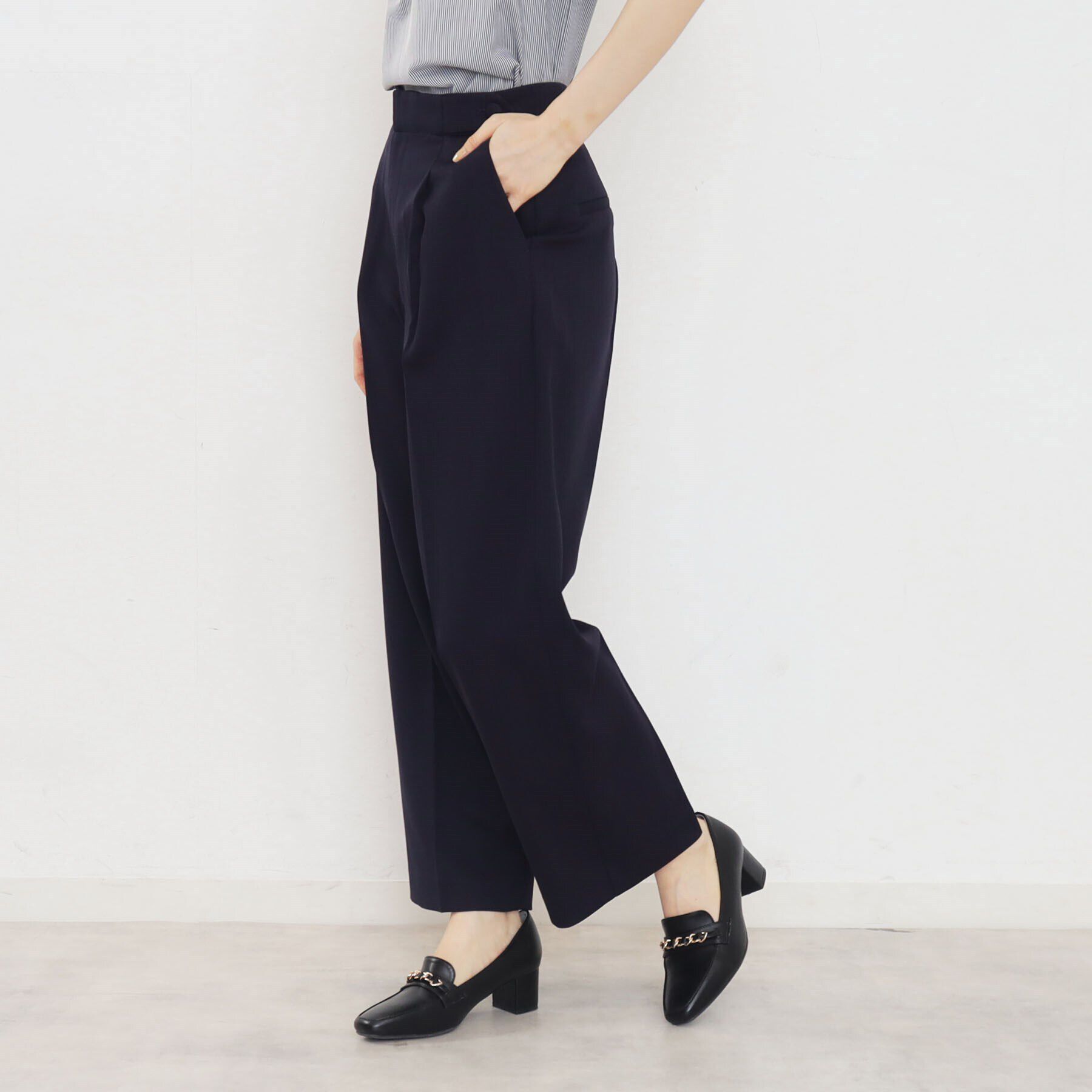 index「≪5color≫ストレッチワイドパンツ【吸水速乾/防シワ/コラーゲン配合/洗濯機洗い可】」|その他|