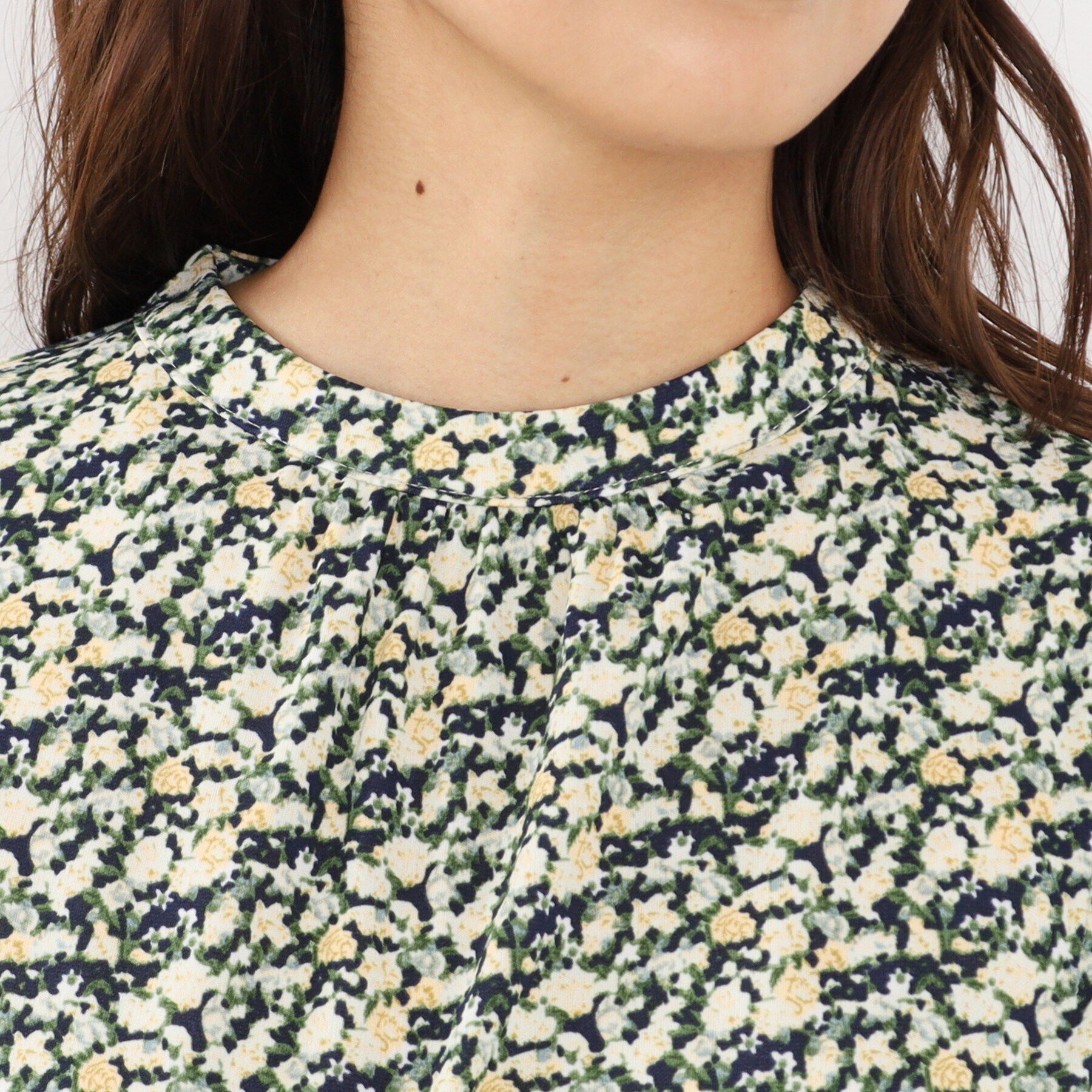 index「ミニフラワープリーツワンピース【洗濯機洗い可】」|ワンピース|