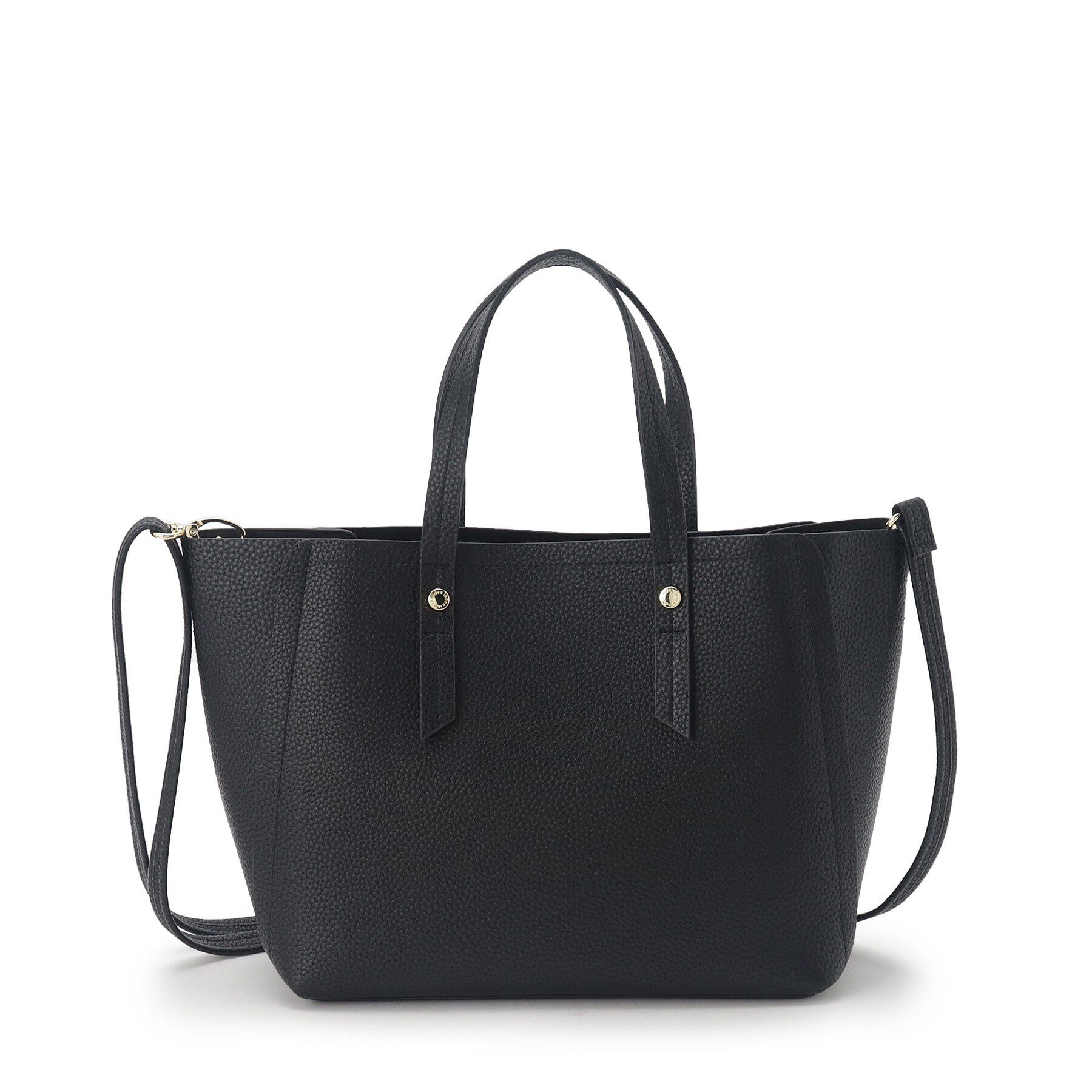 index「【2WAY】フェイクレザーミドルトートバッグ」|トートバッグ|ブラック(019)