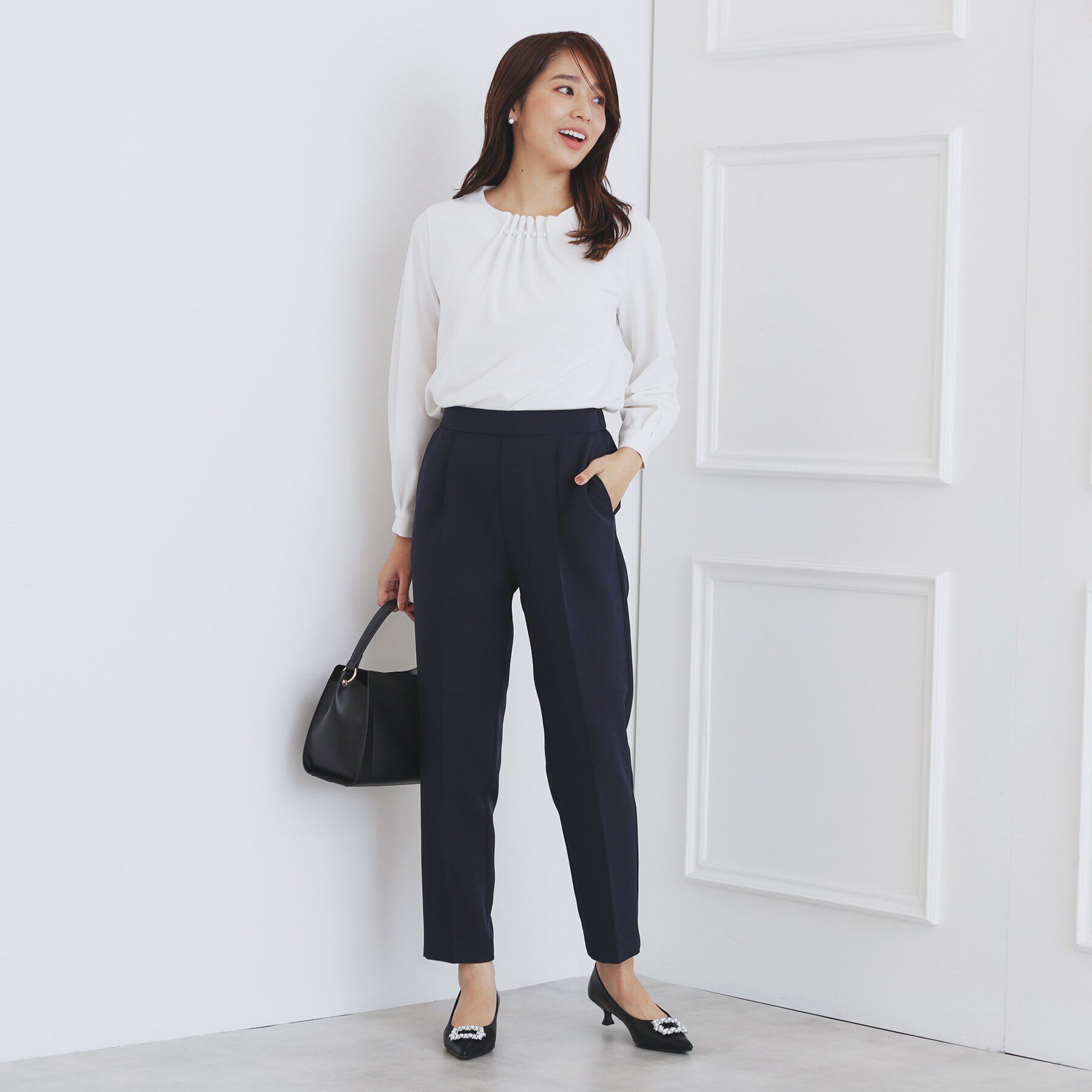 index「＜通勤・セレモニー/セットアップ対応＞ストレッチテーパードパンツ【洗濯機洗い可/イージーアイロン】」|その他|