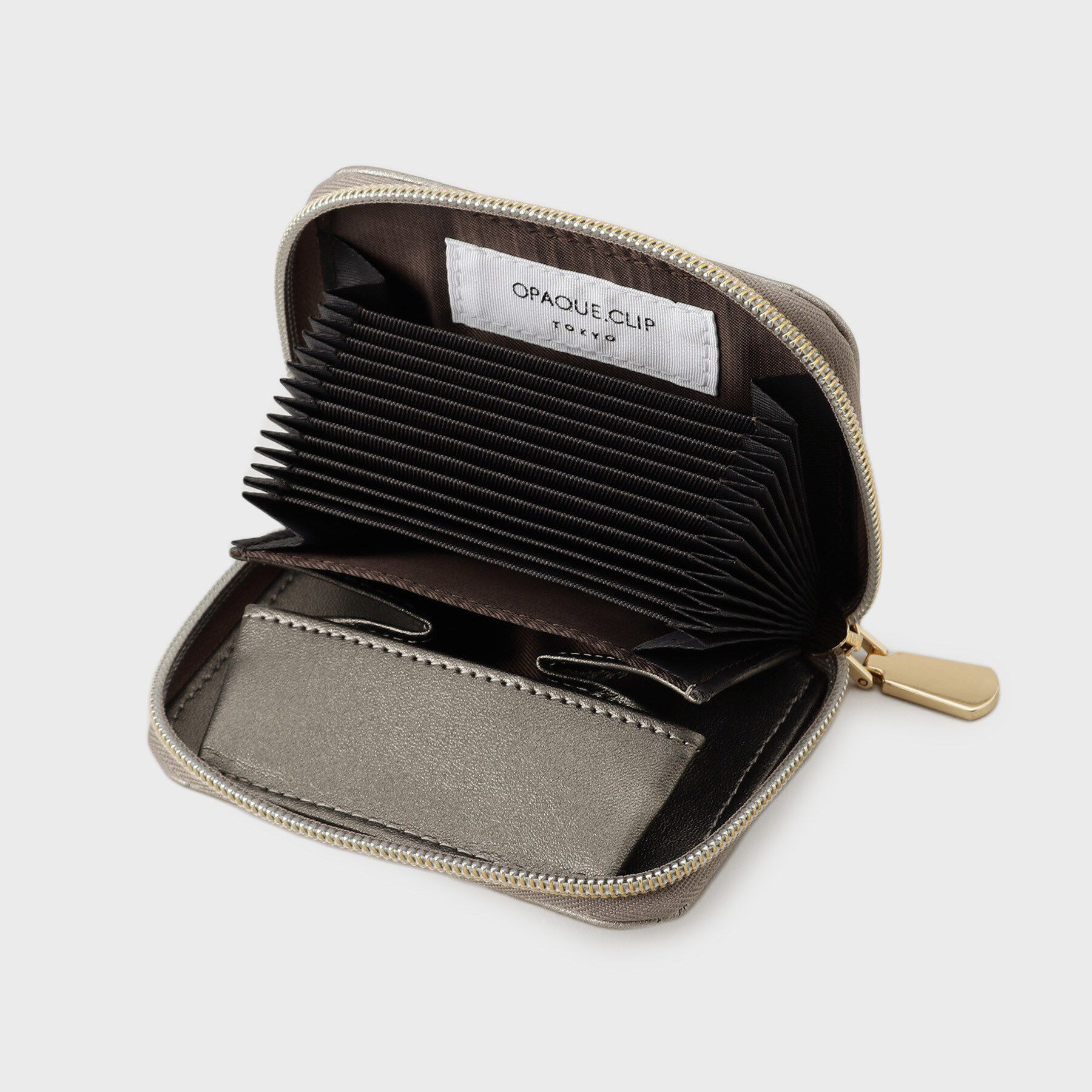 OPAQUE.CLIP「【コンパクト／大容量カード収納】キルティングデザインアコーディオンウォレット」|財布|