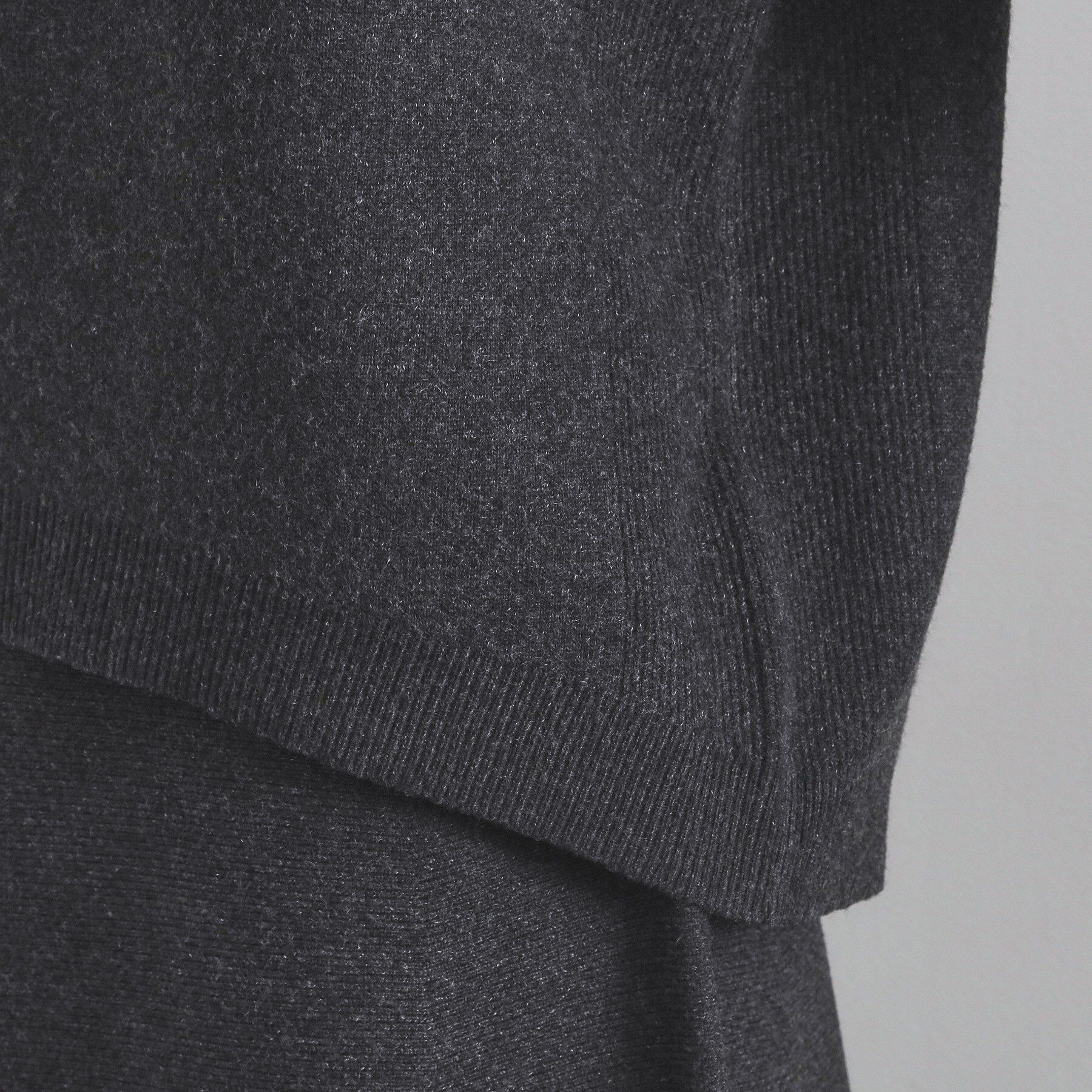 OPAQUE.CLIP「サイド編地切替ニットトップス/セットアップ対応【洗濯機OK】」|ニット・セーター|