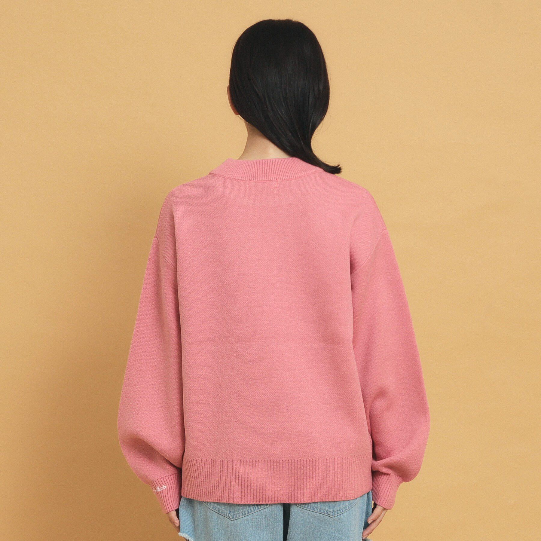 PINK-latte「【秋冬の主役級】ジャカードロゴニット」|ニット・セーター|