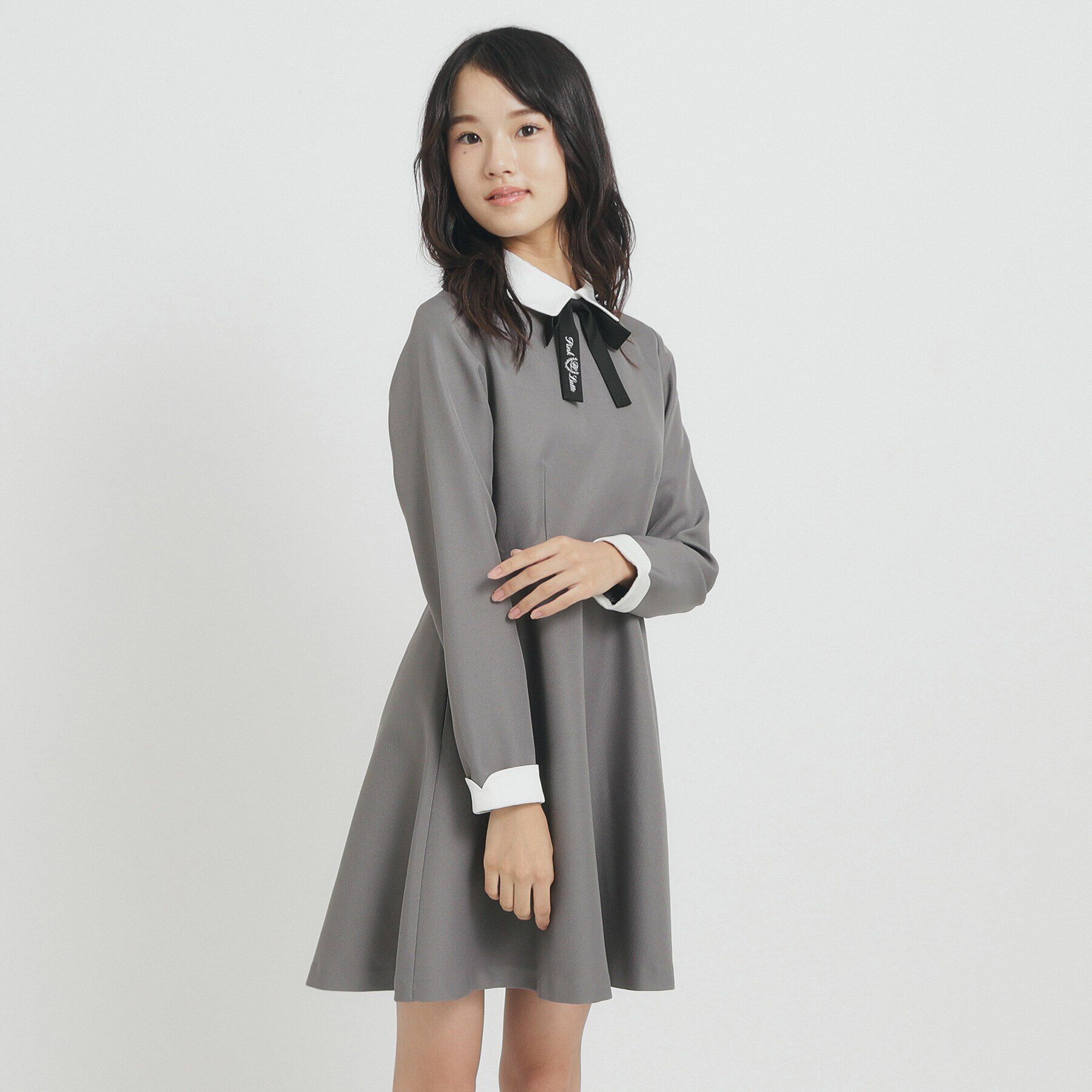 PINK-latte「【オケージョン・フォーマル】衿付きワンピース」|ワンピース|