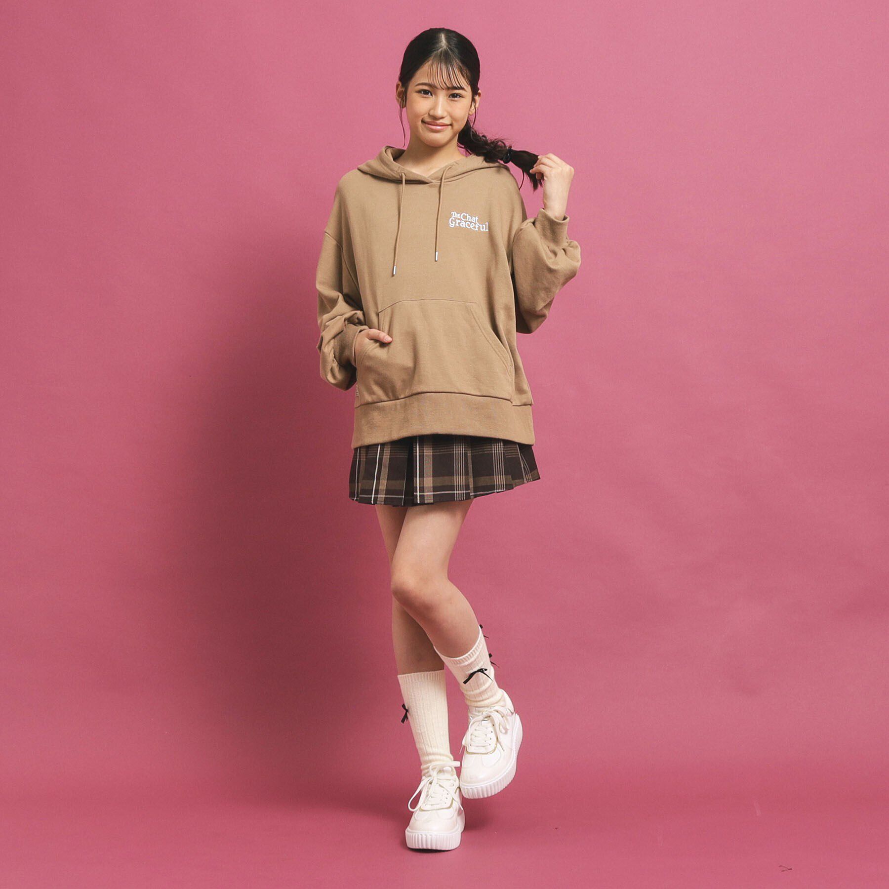 PINK-latte「チェック柄追加！ベルト付きプリーツスカート」|スカート|