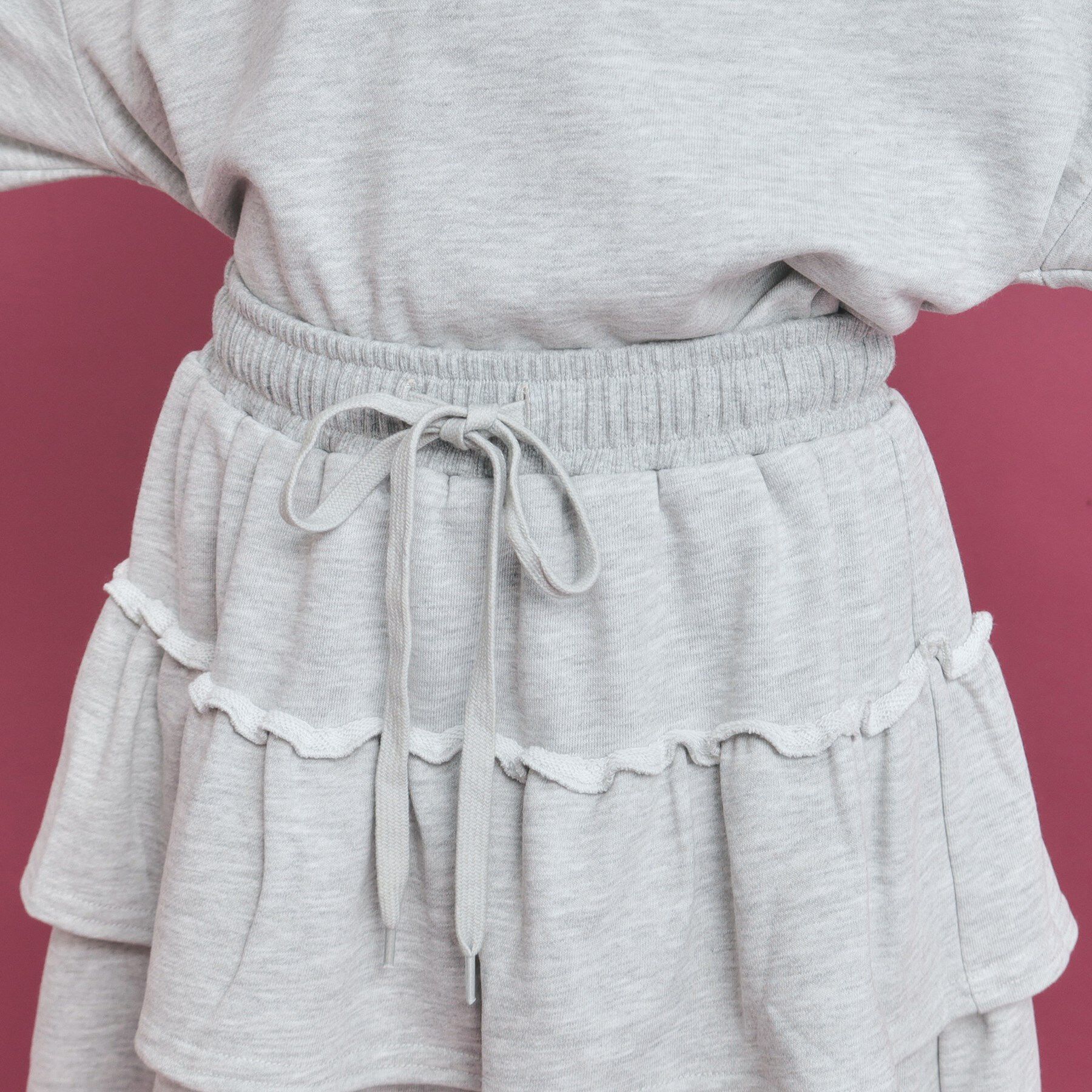 PINK-latte「【セットアイテム】ハーフジップ＆フリルスカート」|その他|