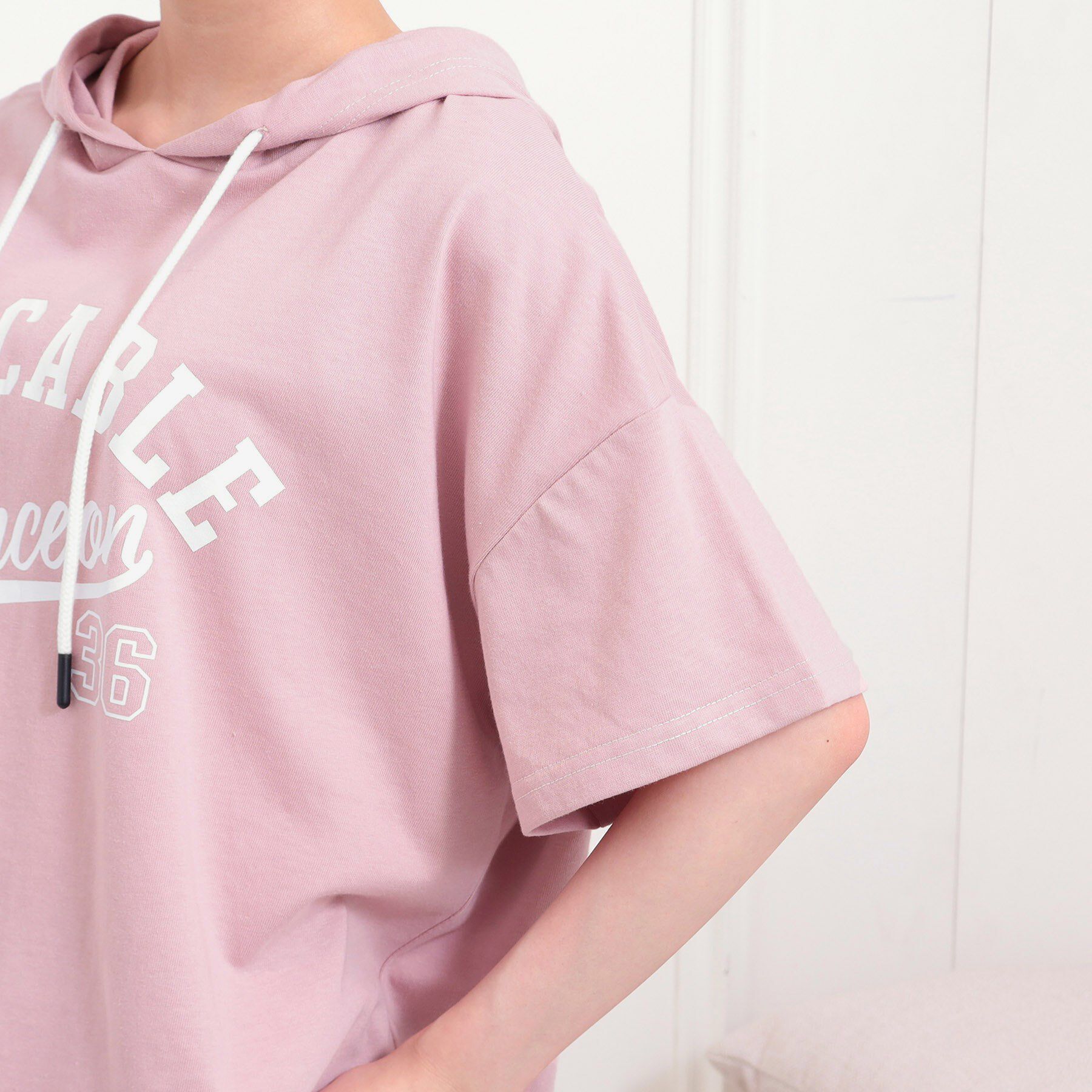 PINK-latte「【セットアップアイテム】半袖パーカ＋ハーフパンツセット」|その他|