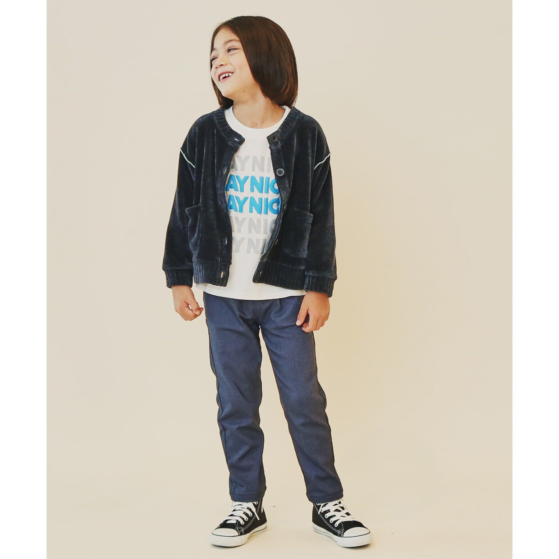 THE SHOP TK「【100－160/裏起毛】あったかのびーるストレートパンツ/洗濯機OK」|その他|