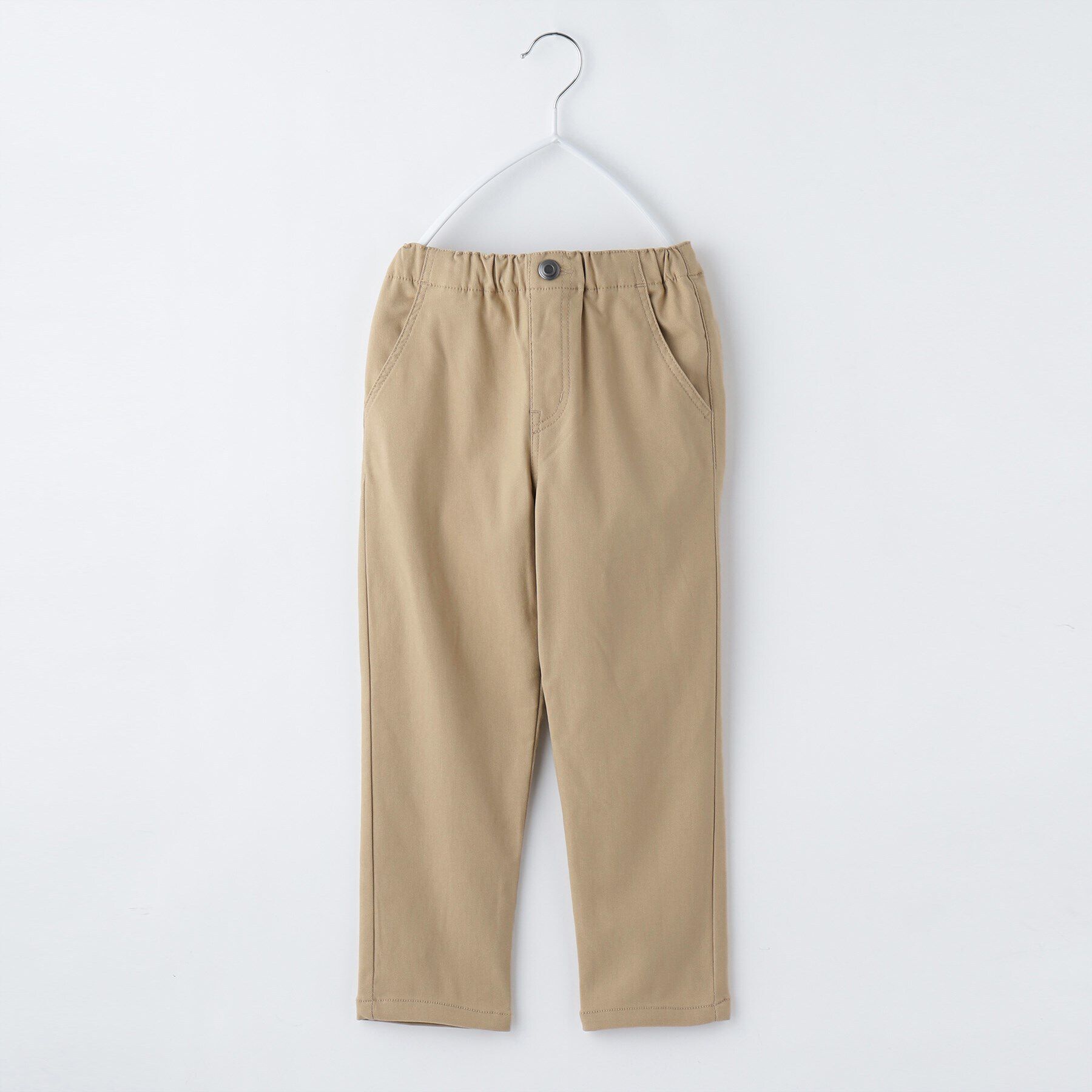 THE SHOP TK「【100－160/裏起毛】あったかのびーるストレートパンツ/洗濯機OK」|その他|ベージュ(052)