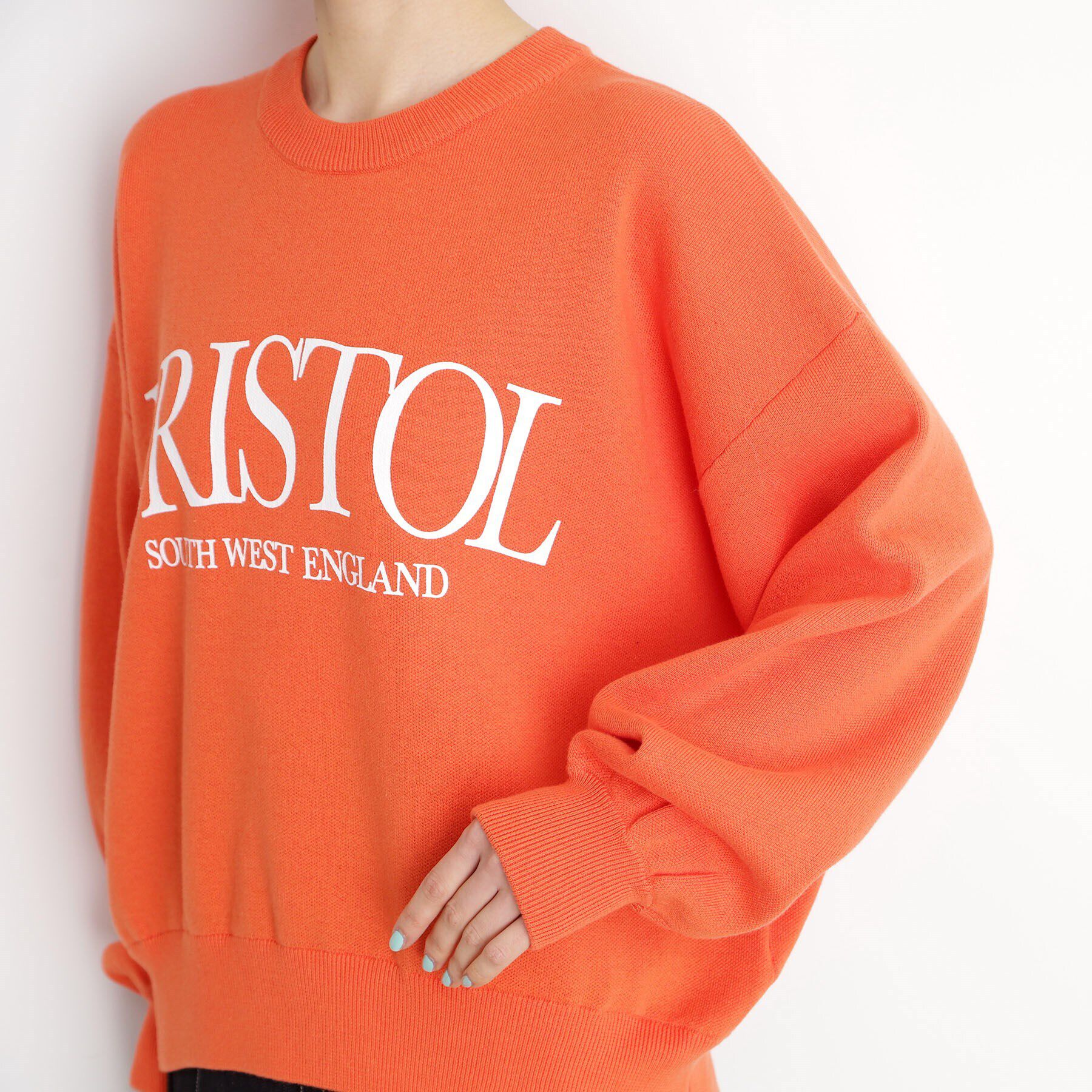 THE SHOP TK「スウェットライクロゴニット」|Tシャツ・カットソー|