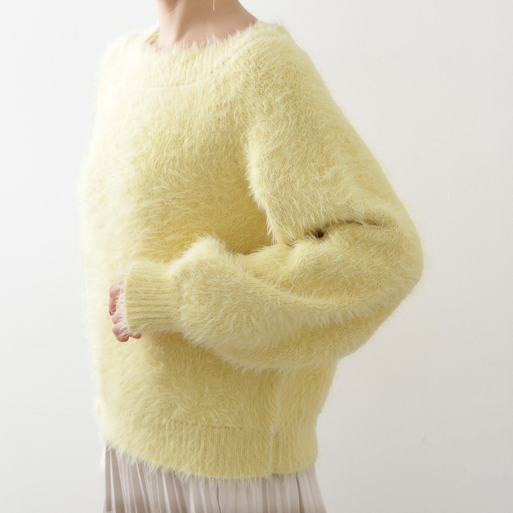 THE SHOP TK「着るたびときめく ふんわりフェザーシャギーニット」|ニット・セーター|