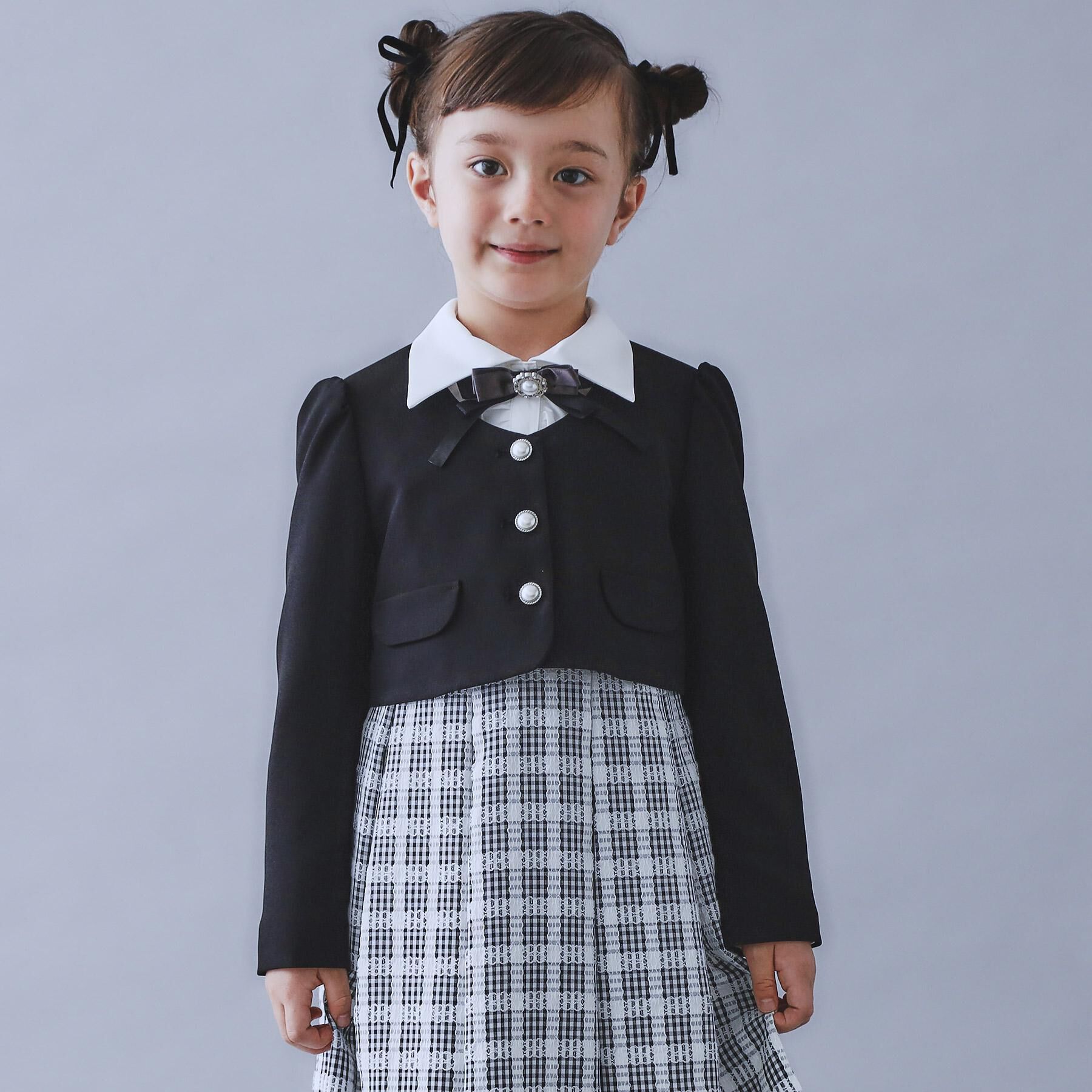 THE SHOP TK「【120-130/3点セット】ジャケット＆チェックワンピース/入園・卒園・入学」|ワンピース|