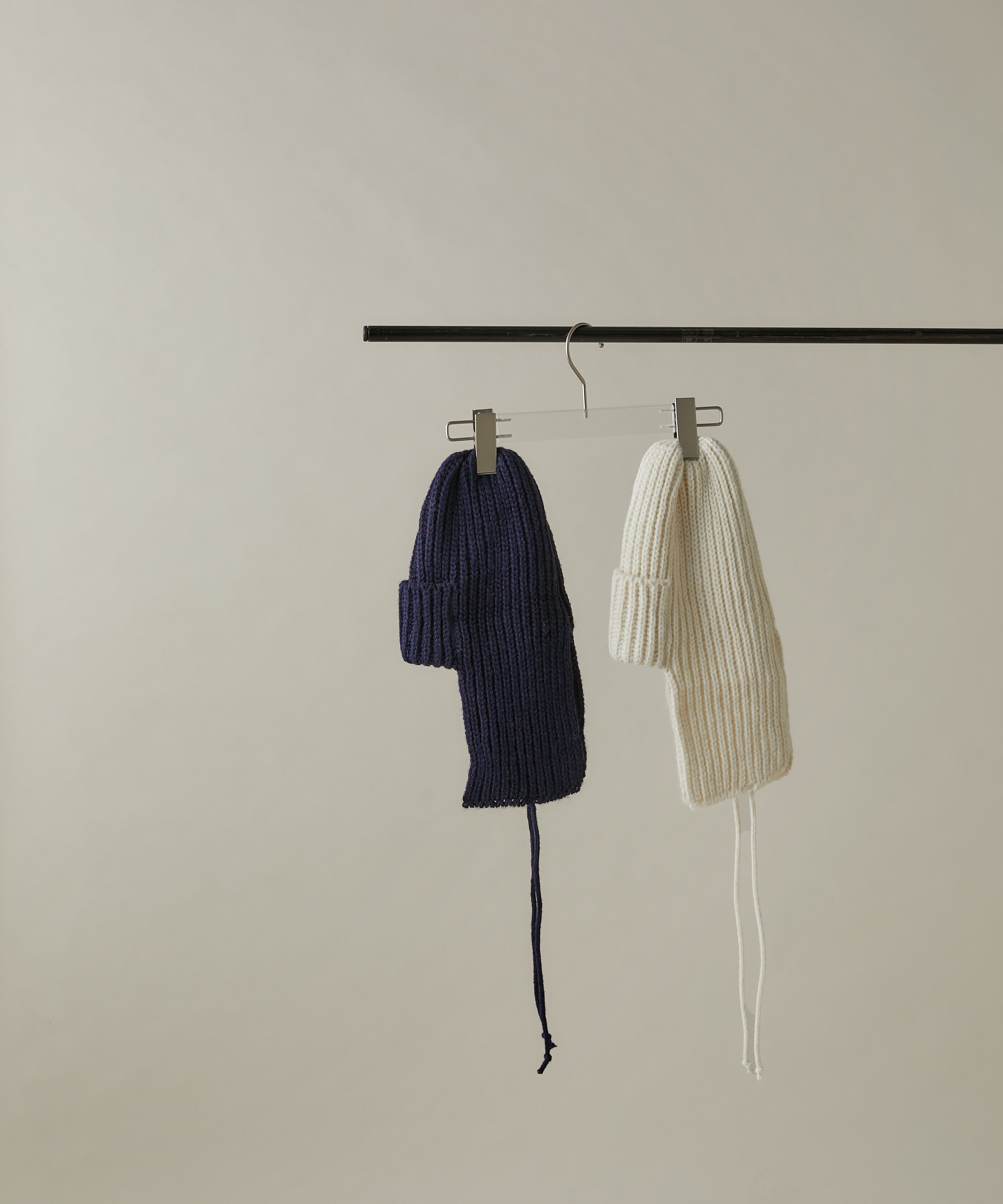  「ニットフライトキャップ」|手袋|ネイビー