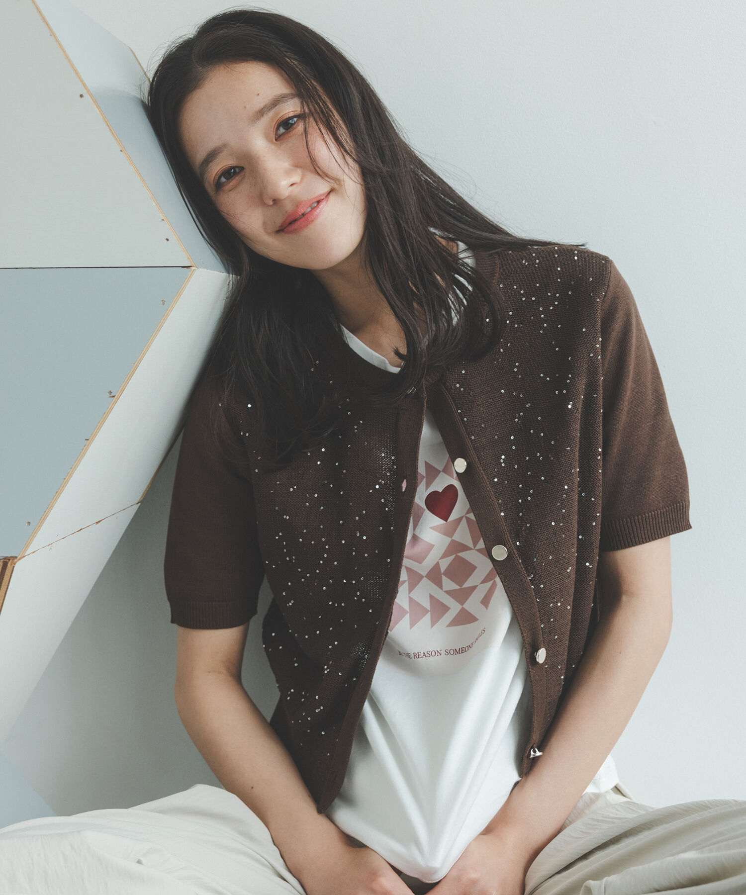  「モチーフプリントTシャツ」|Tシャツ・カットソー|