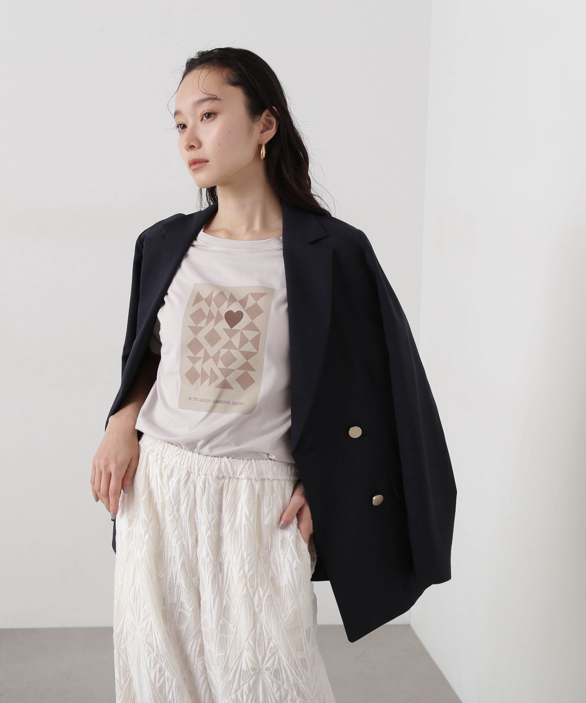  「モチーフプリントTシャツ」|Tシャツ・カットソー|