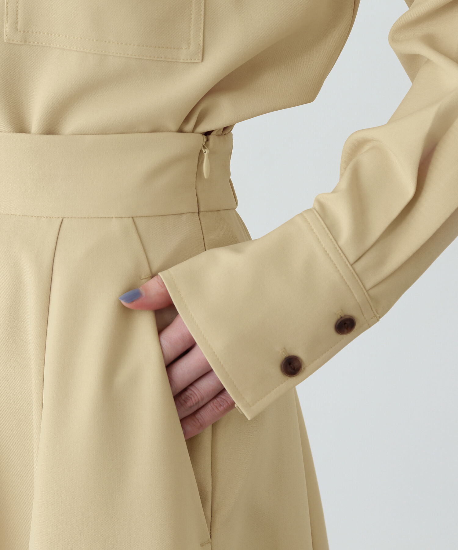  「シャツドッキングワンピース」|ワンピース|