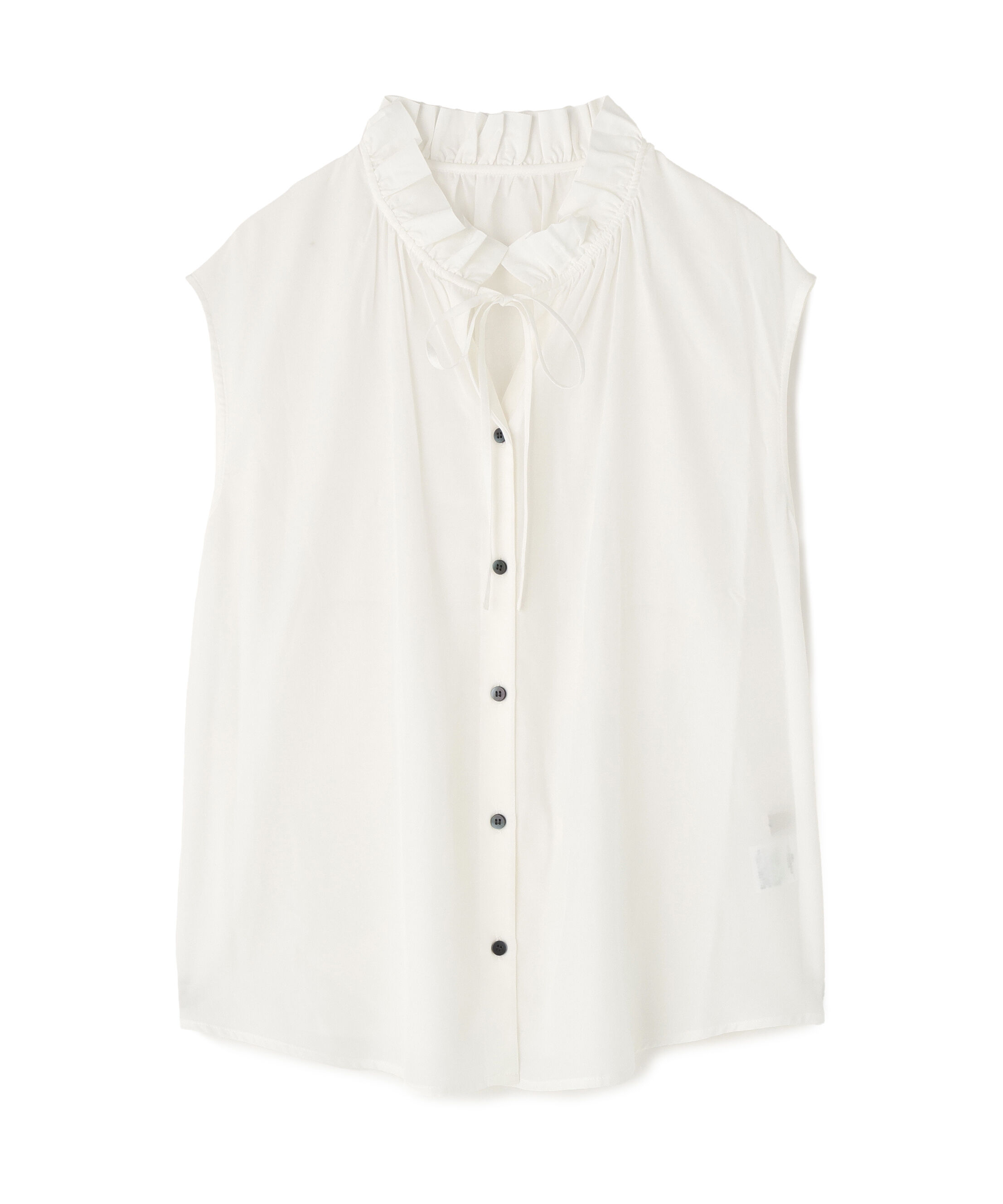  「スタンドフリルネックブラウス」|シャツ・ブラウス|