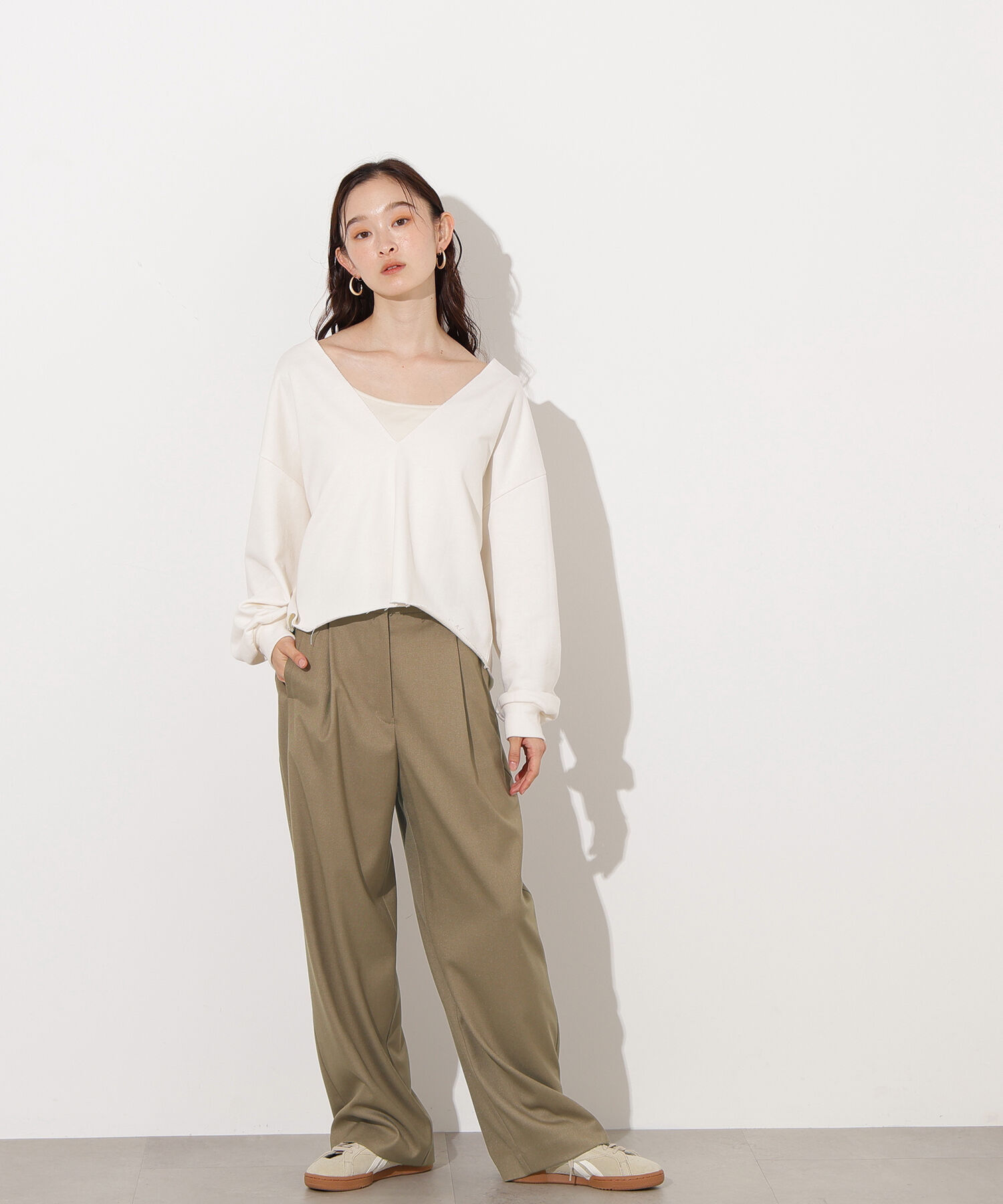  「リラックスタックワイドパンツ」|その他|