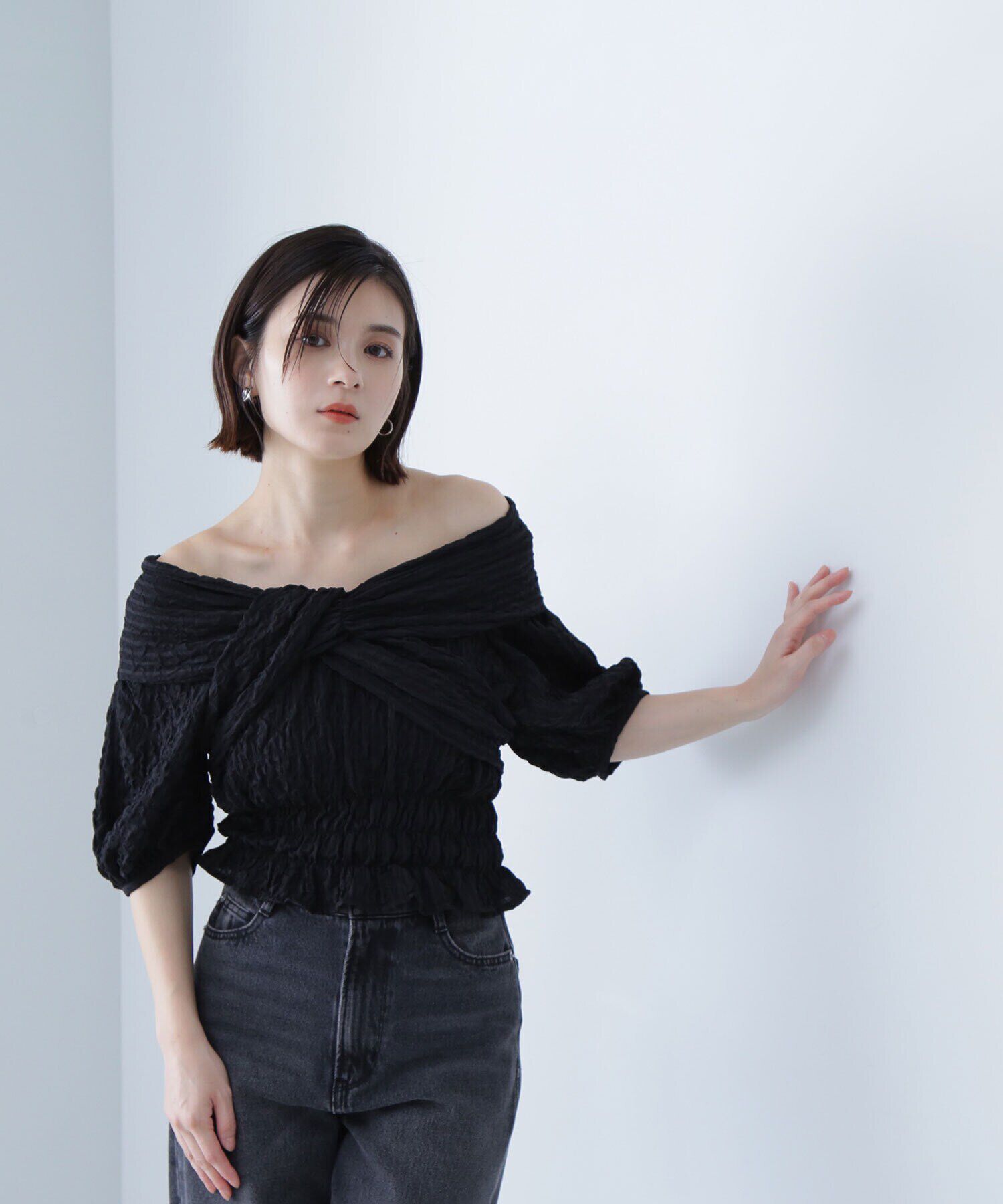  「クロスリボンブラウス」|シャツ・ブラウス|