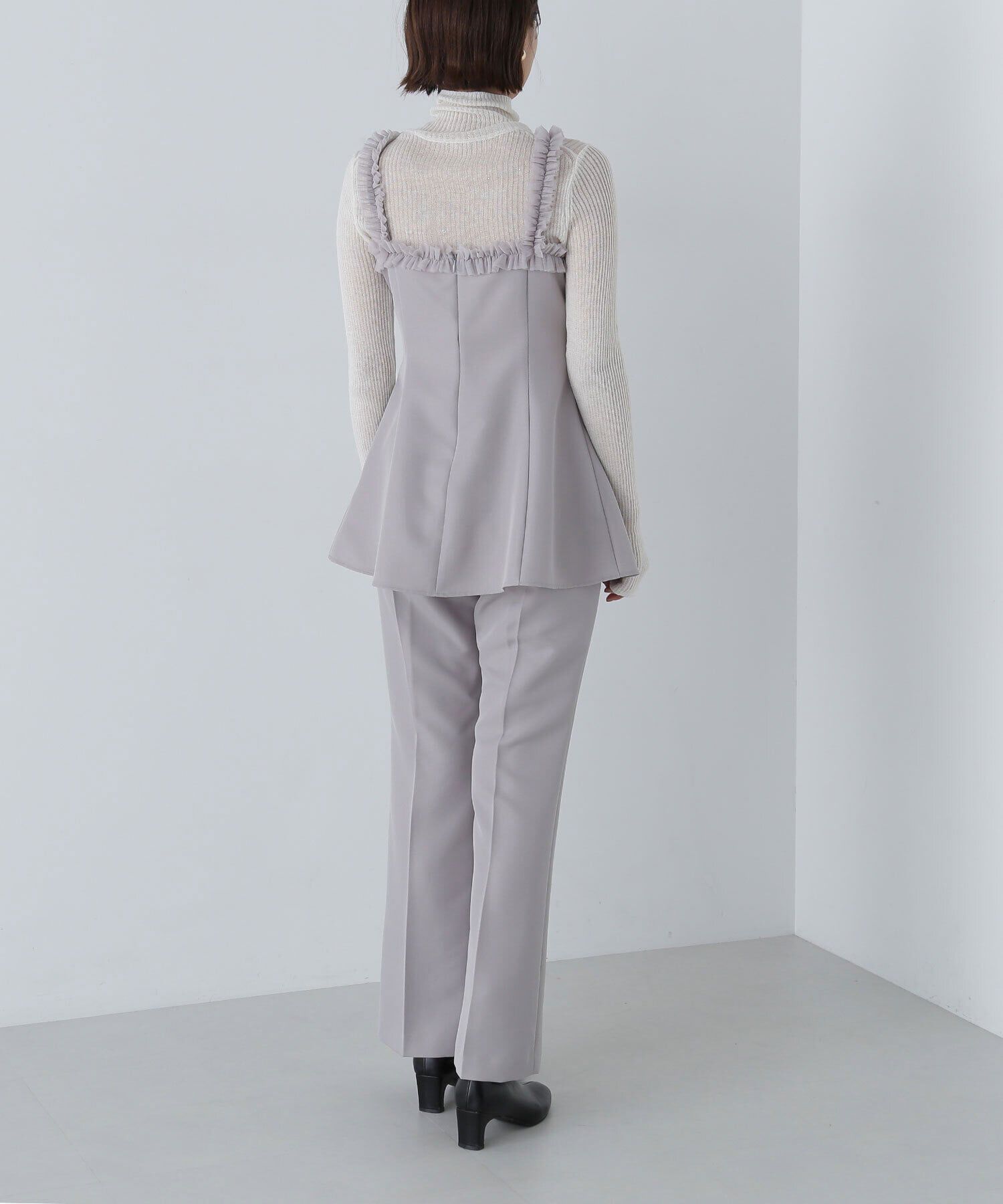  「チュールトリムペプラム＆パンツ」|ワンピース|