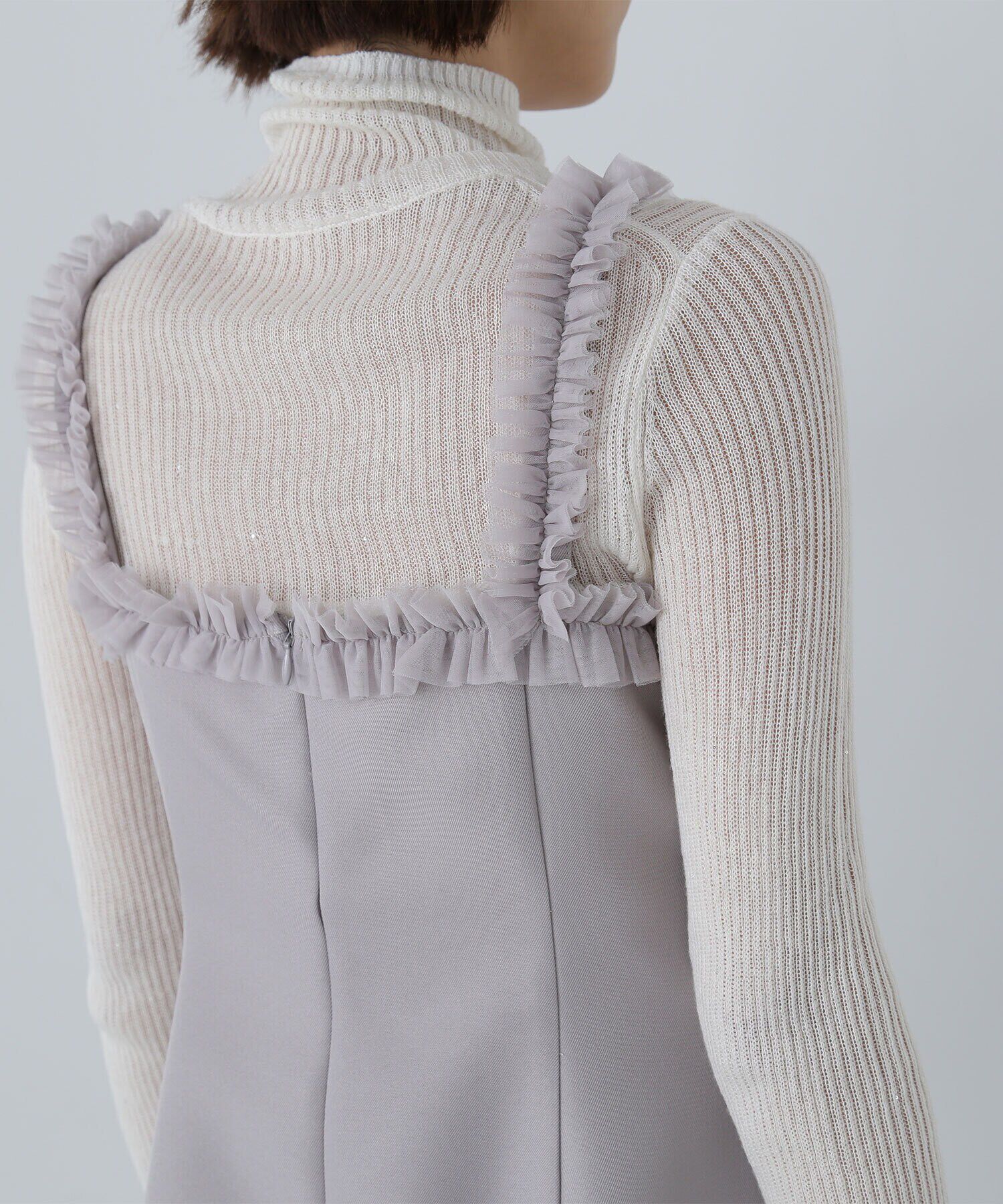  「チュールトリムペプラム＆パンツ」|ワンピース|