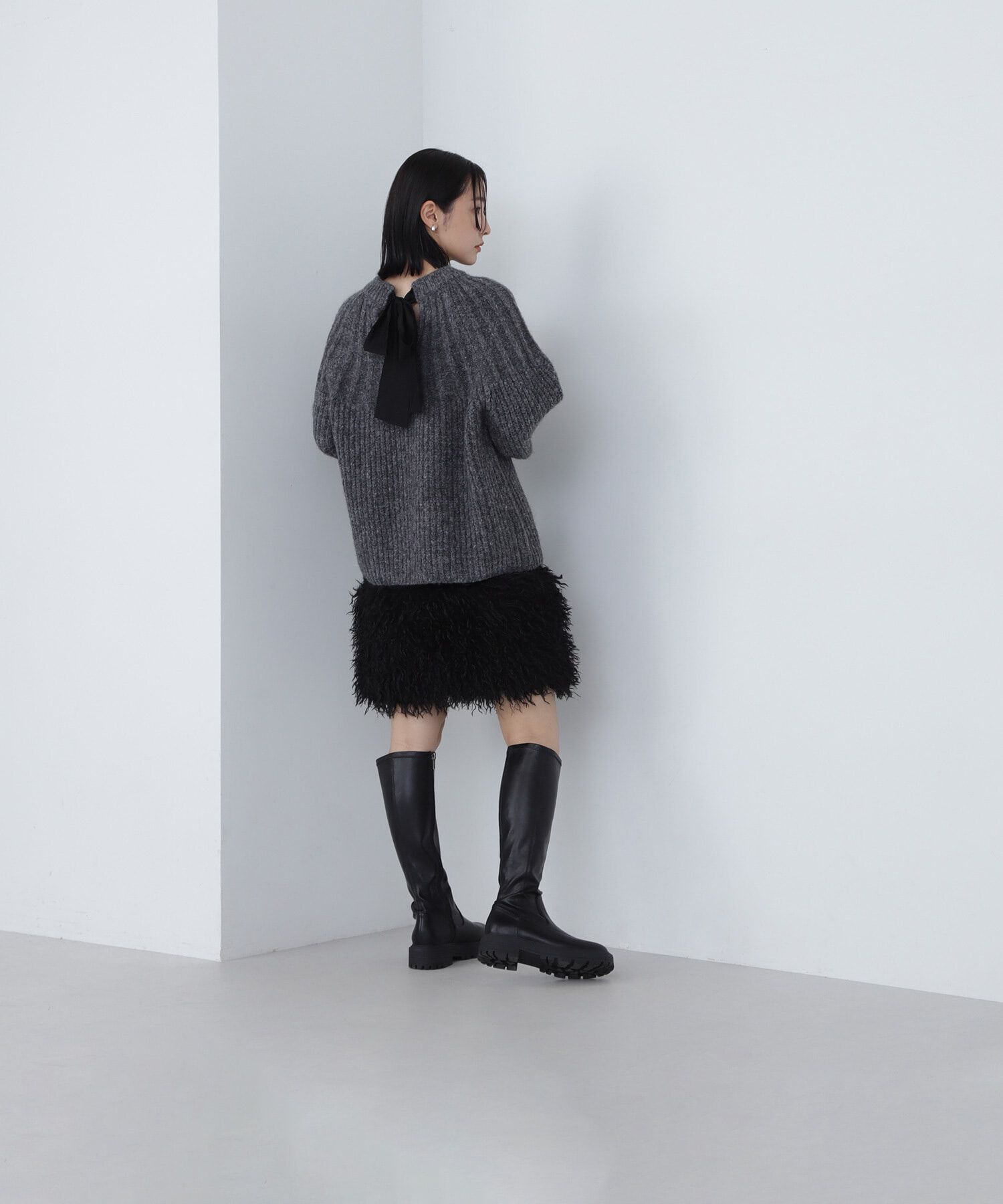  「シャギーミニスカート」|スカート|