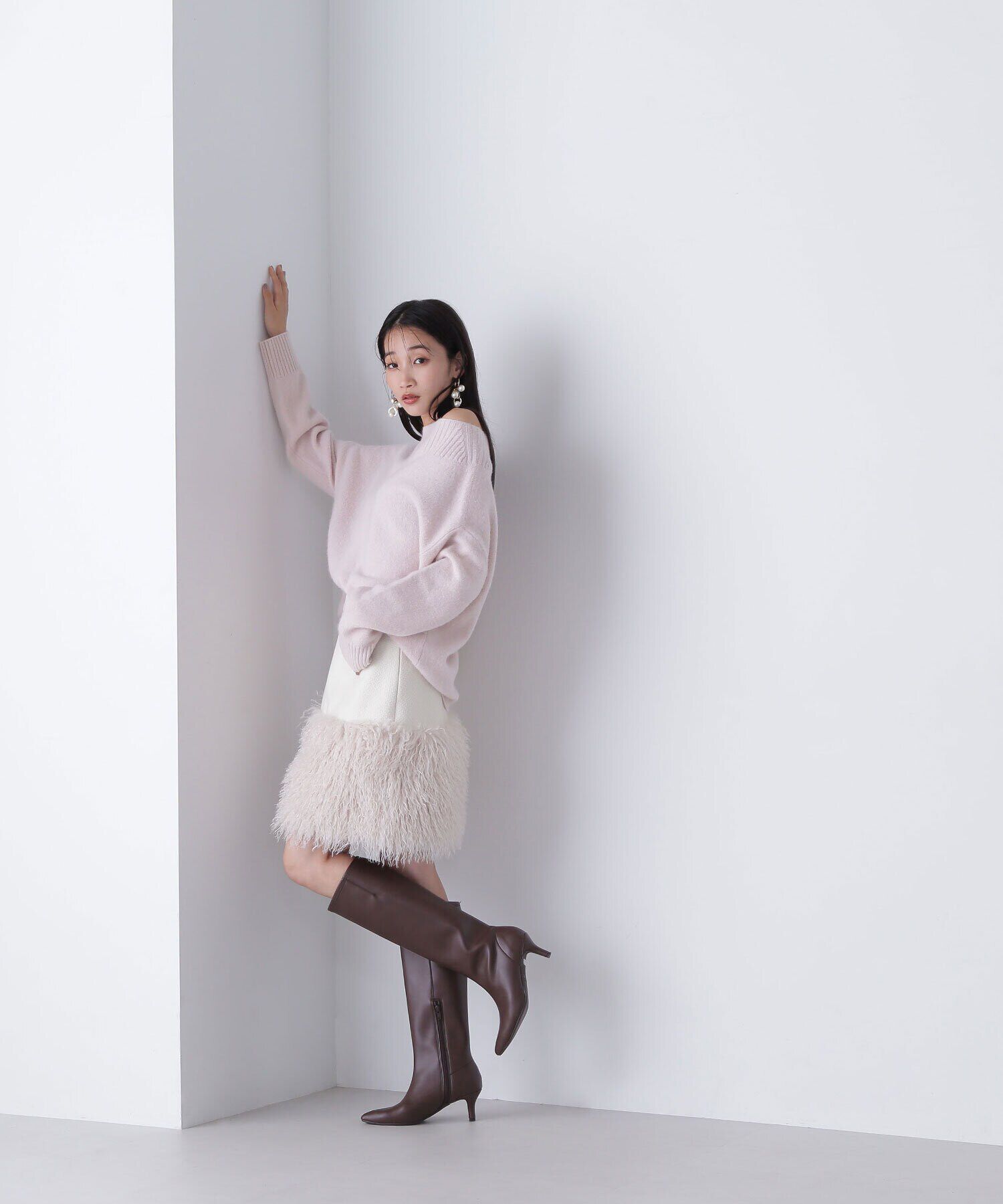  「シャギーミニスカート」|スカート|