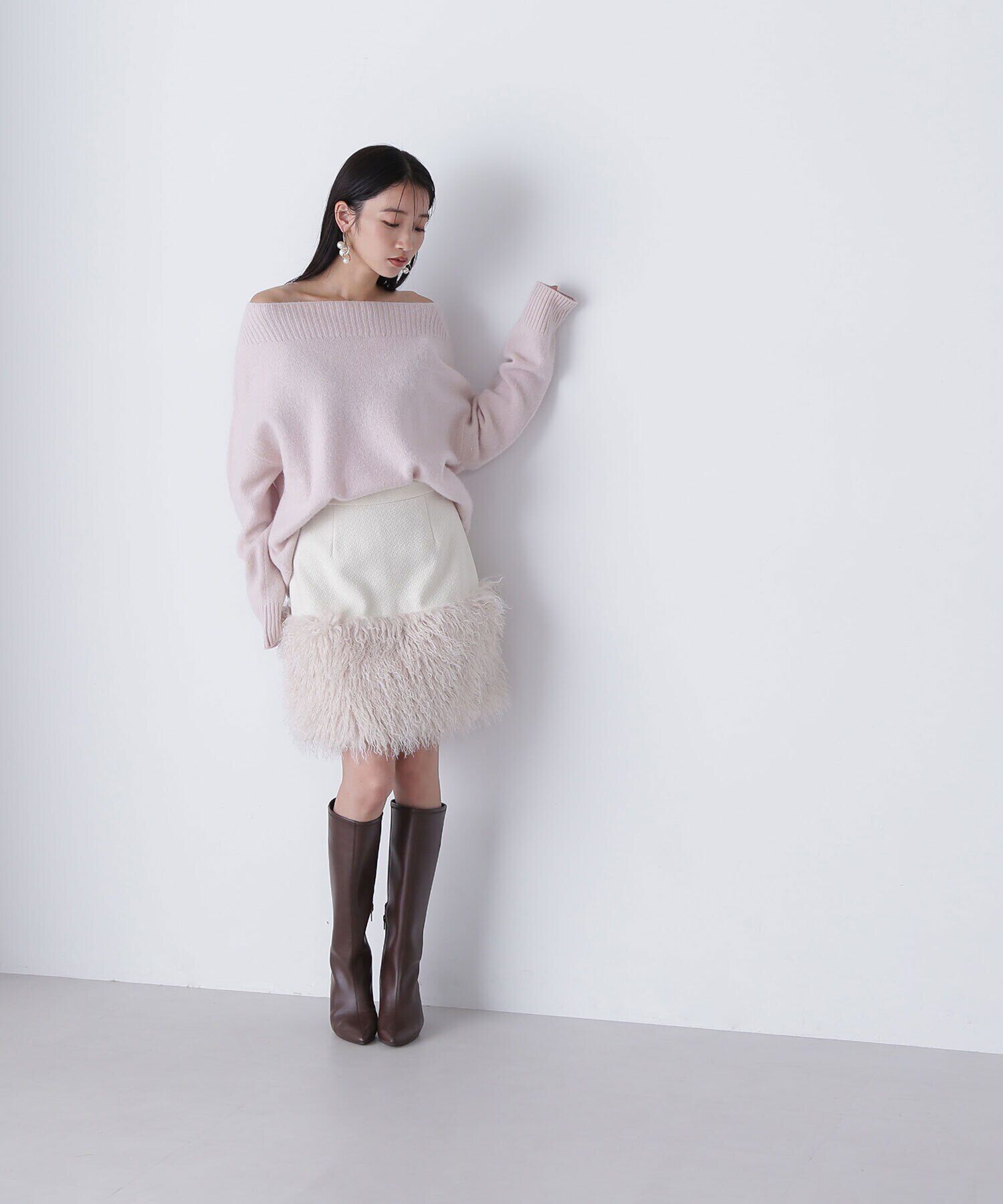  「シャギーミニスカート」|スカート|