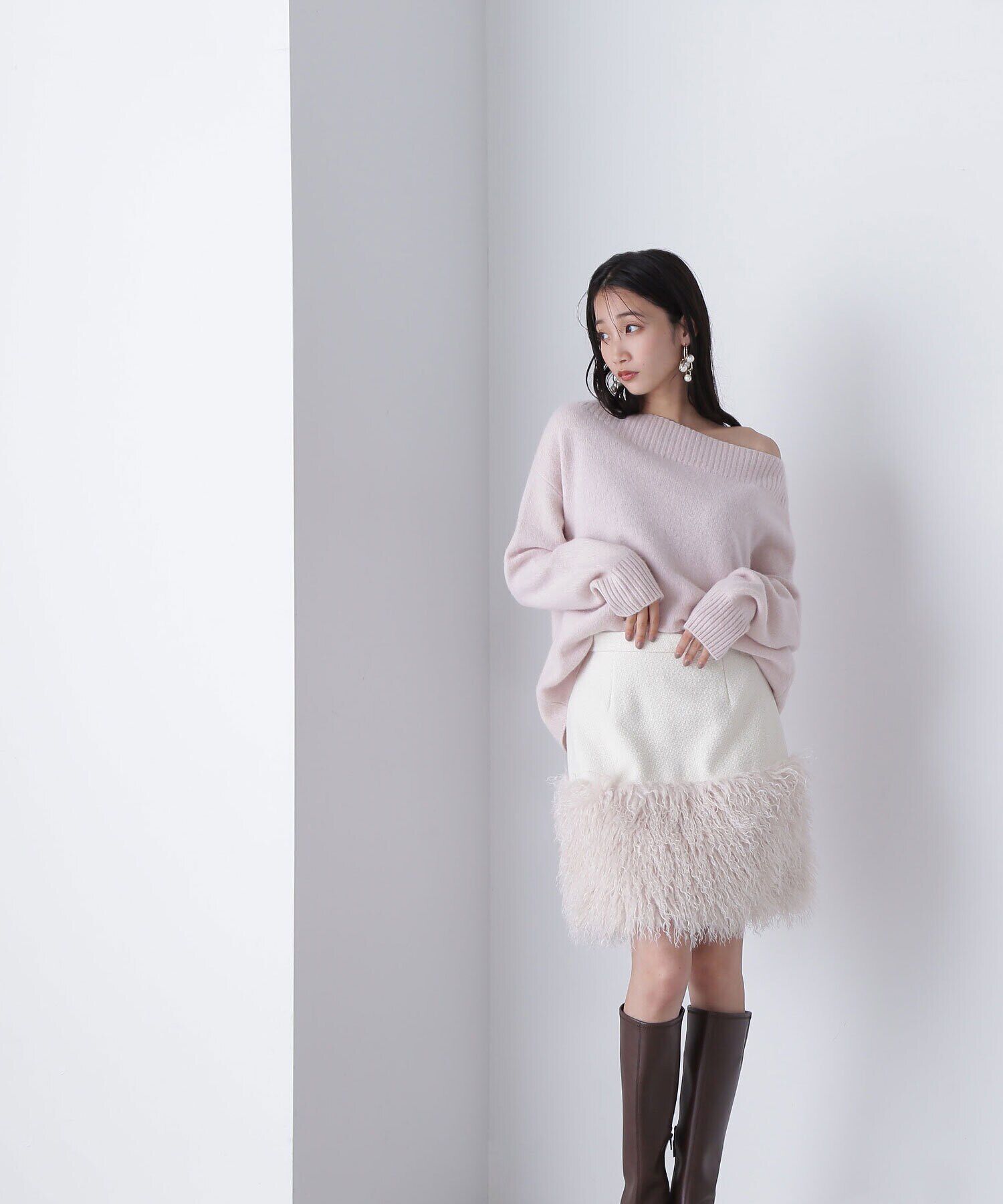  「シャギーミニスカート」|スカート|