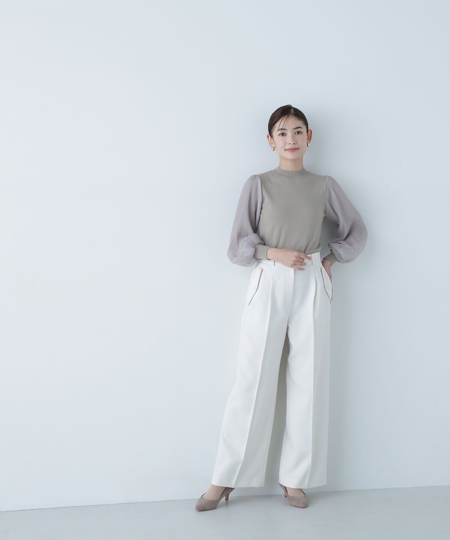  「ポケットタックワイドパンツ」|その他|