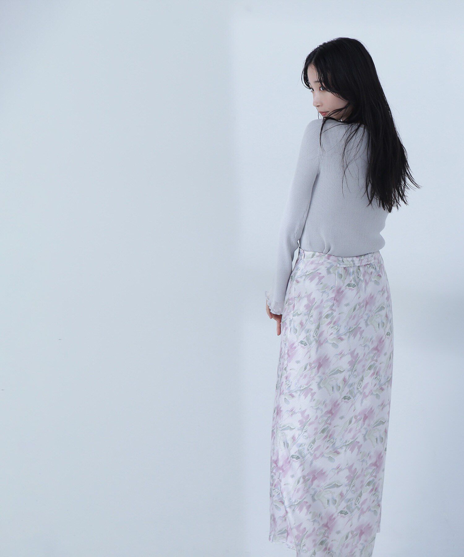  「ボートネックシアーカフスニット」|ニット・セーター|