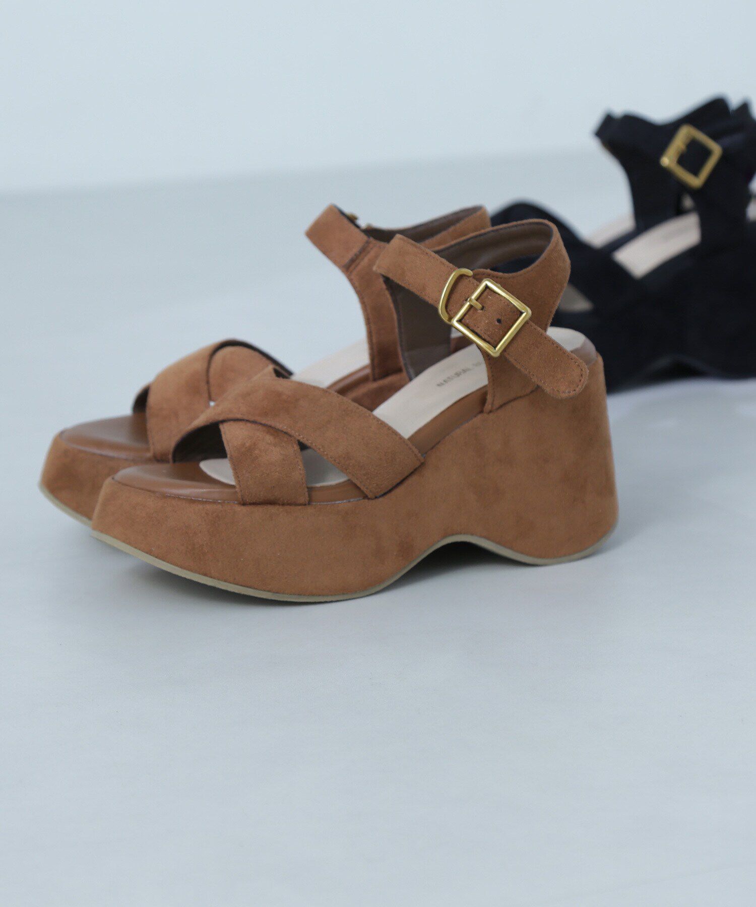  「ホーボーウエッジサンダル」|その他|ブラウン