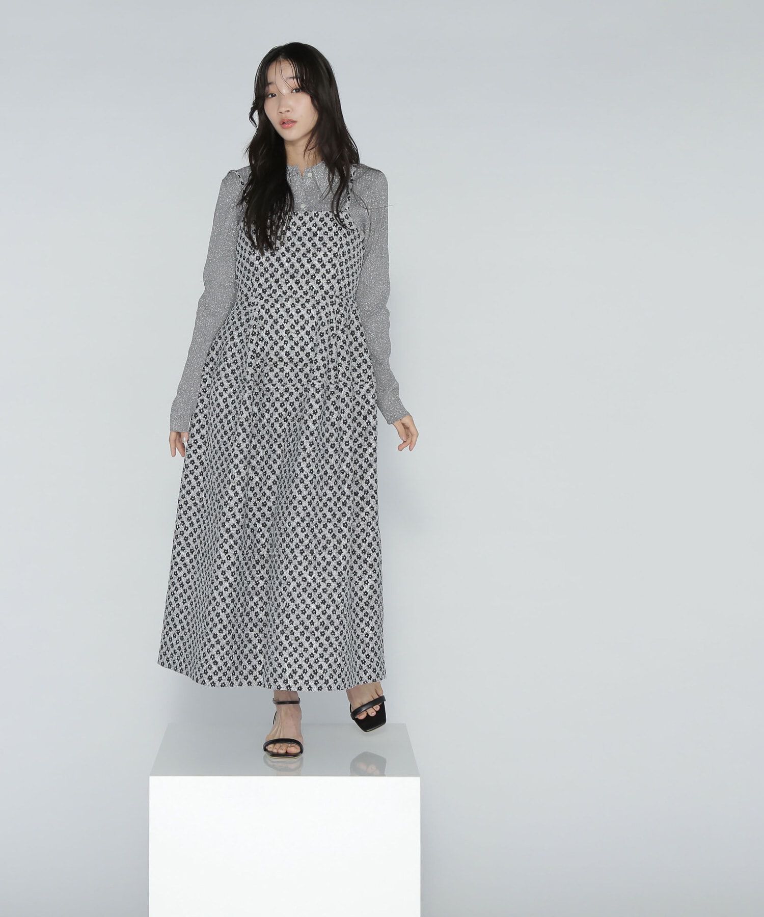  「フラワージャガードキャミワンピース」|ワンピース|