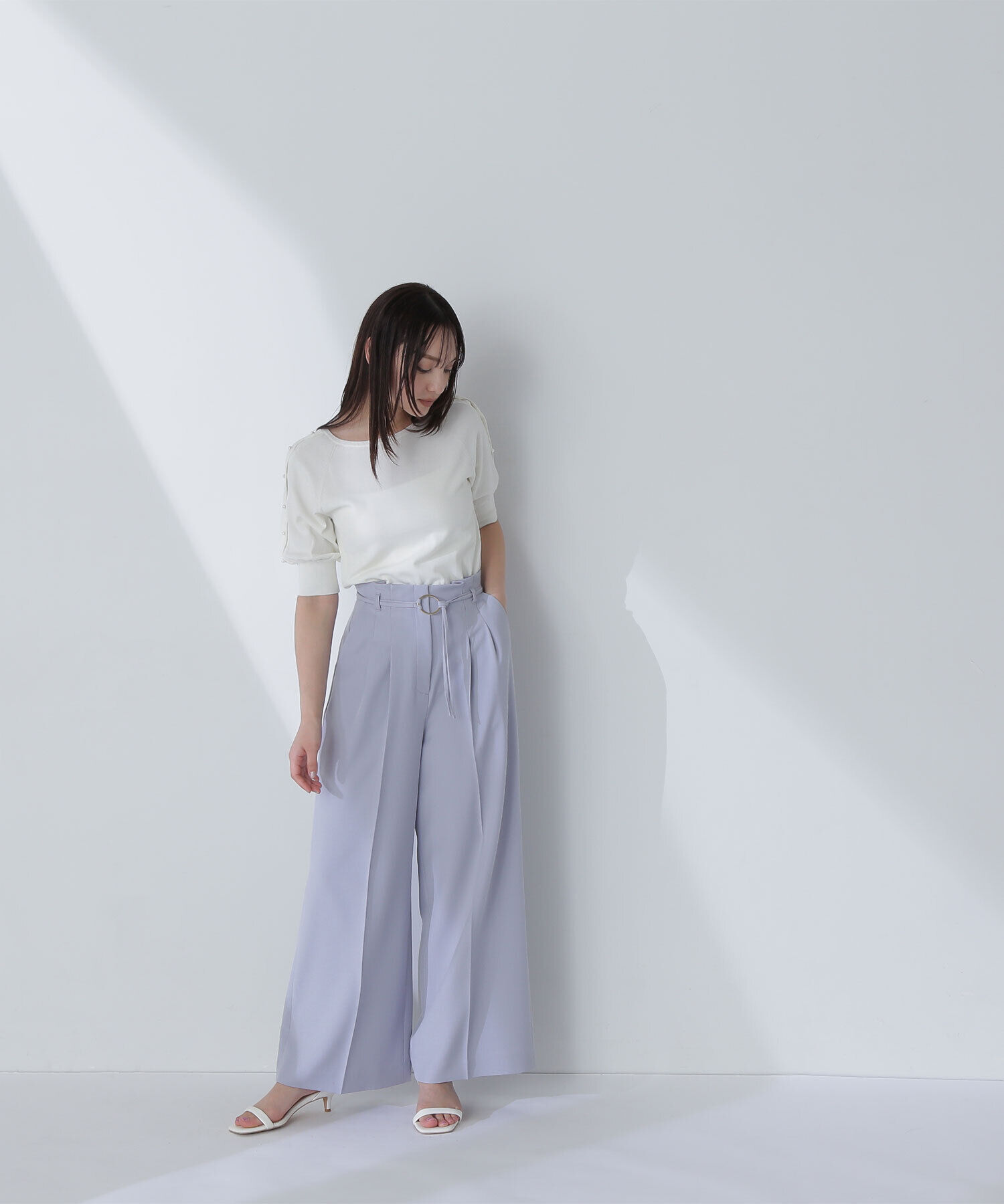  「パールショルダーニット」|ニット・セーター|