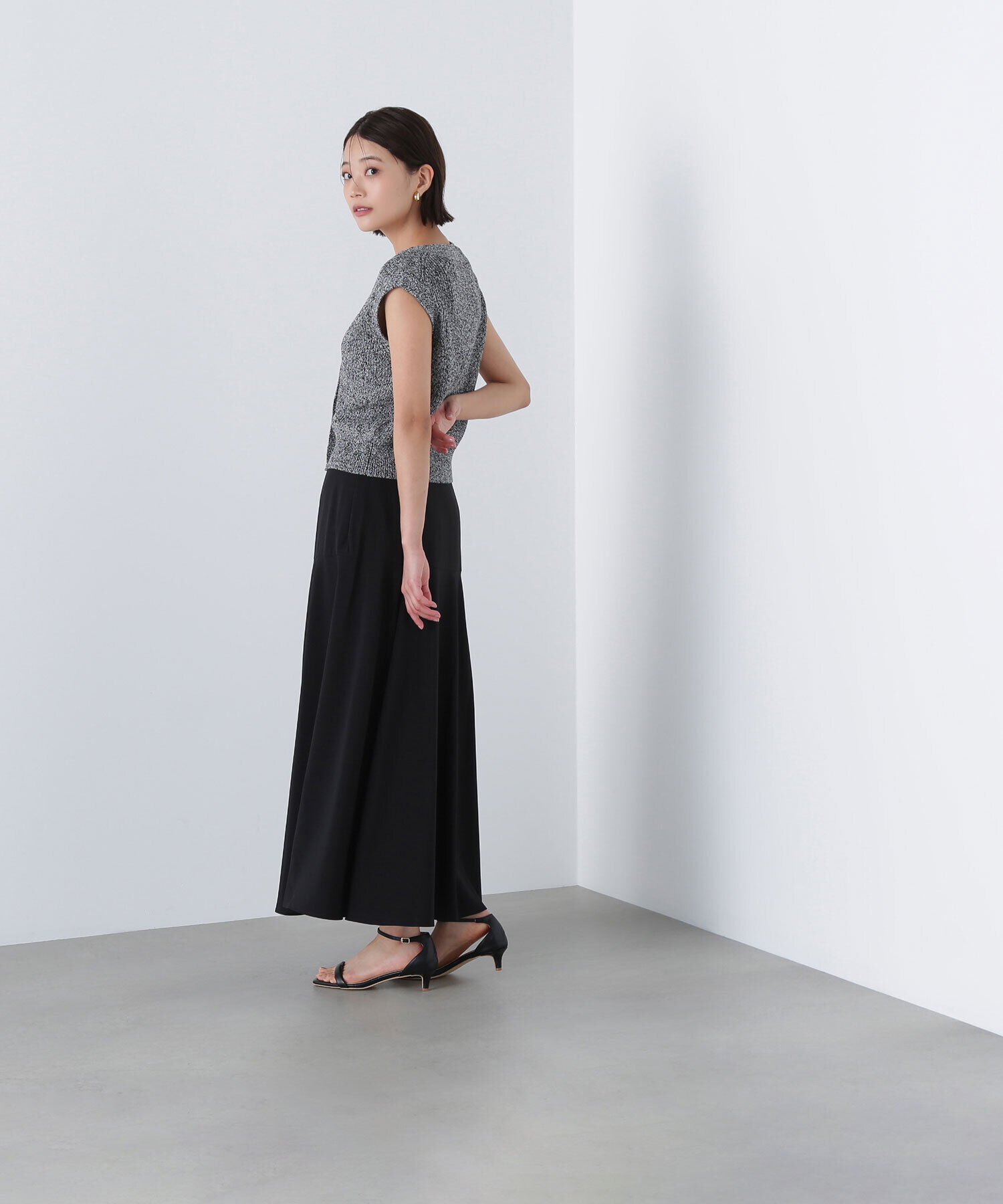  「切替フレアマキシスカート」|スカート|