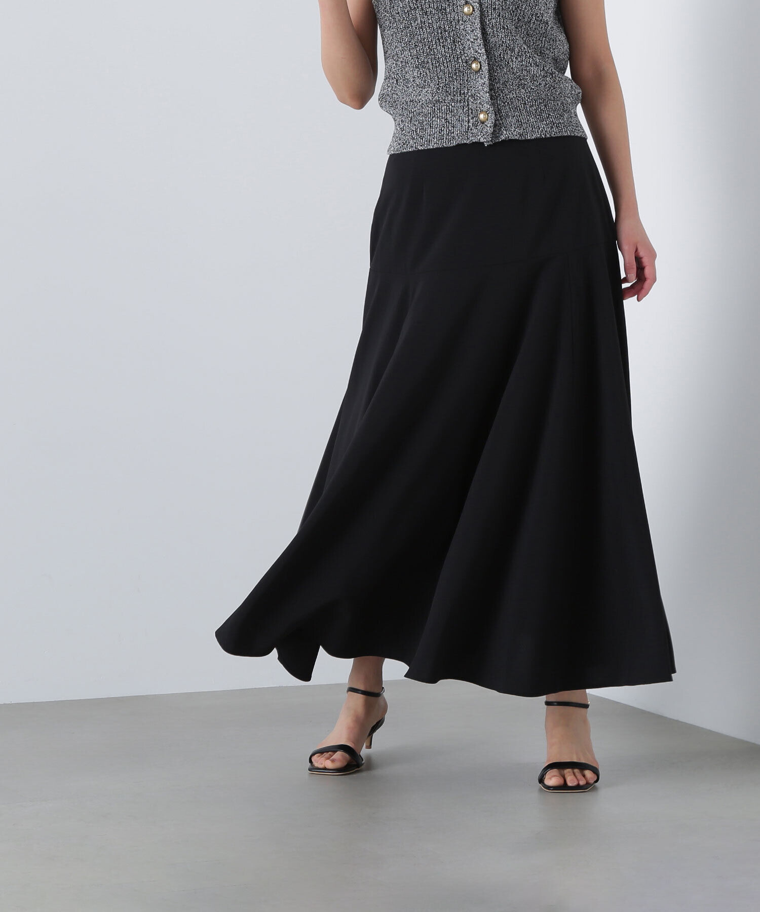  「切替フレアマキシスカート」|スカート|