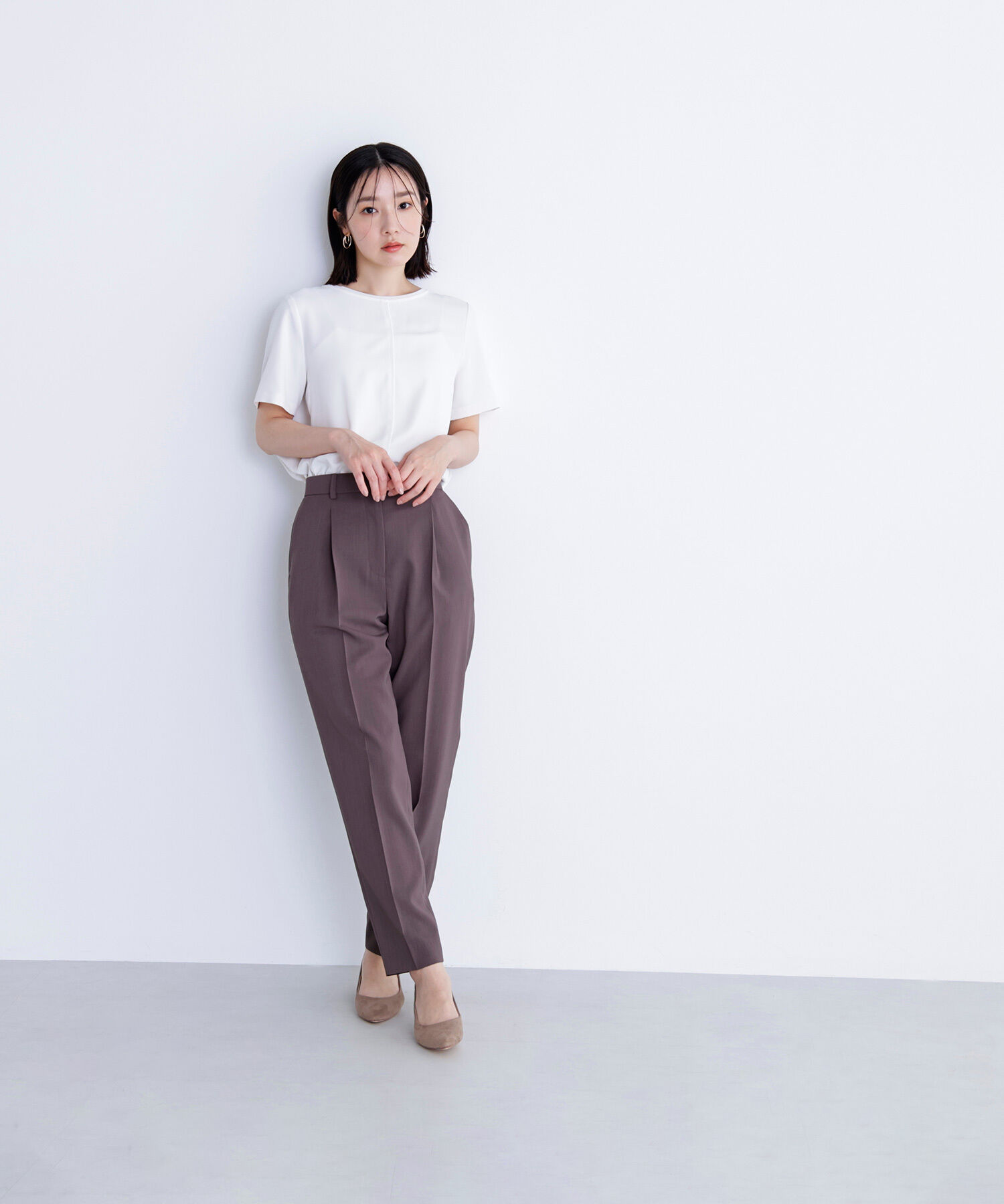  「シフォンラインTブラウス」|シャツ・ブラウス|