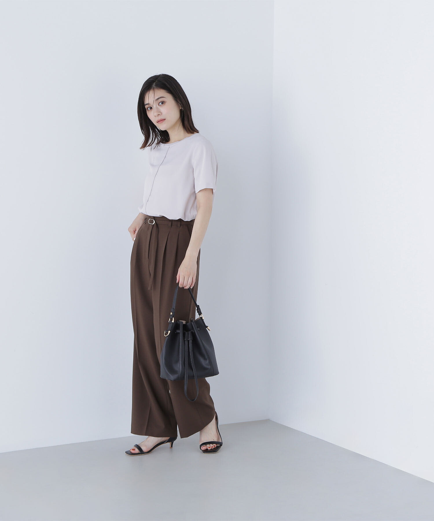  「シフォンラインTブラウス」|シャツ・ブラウス|