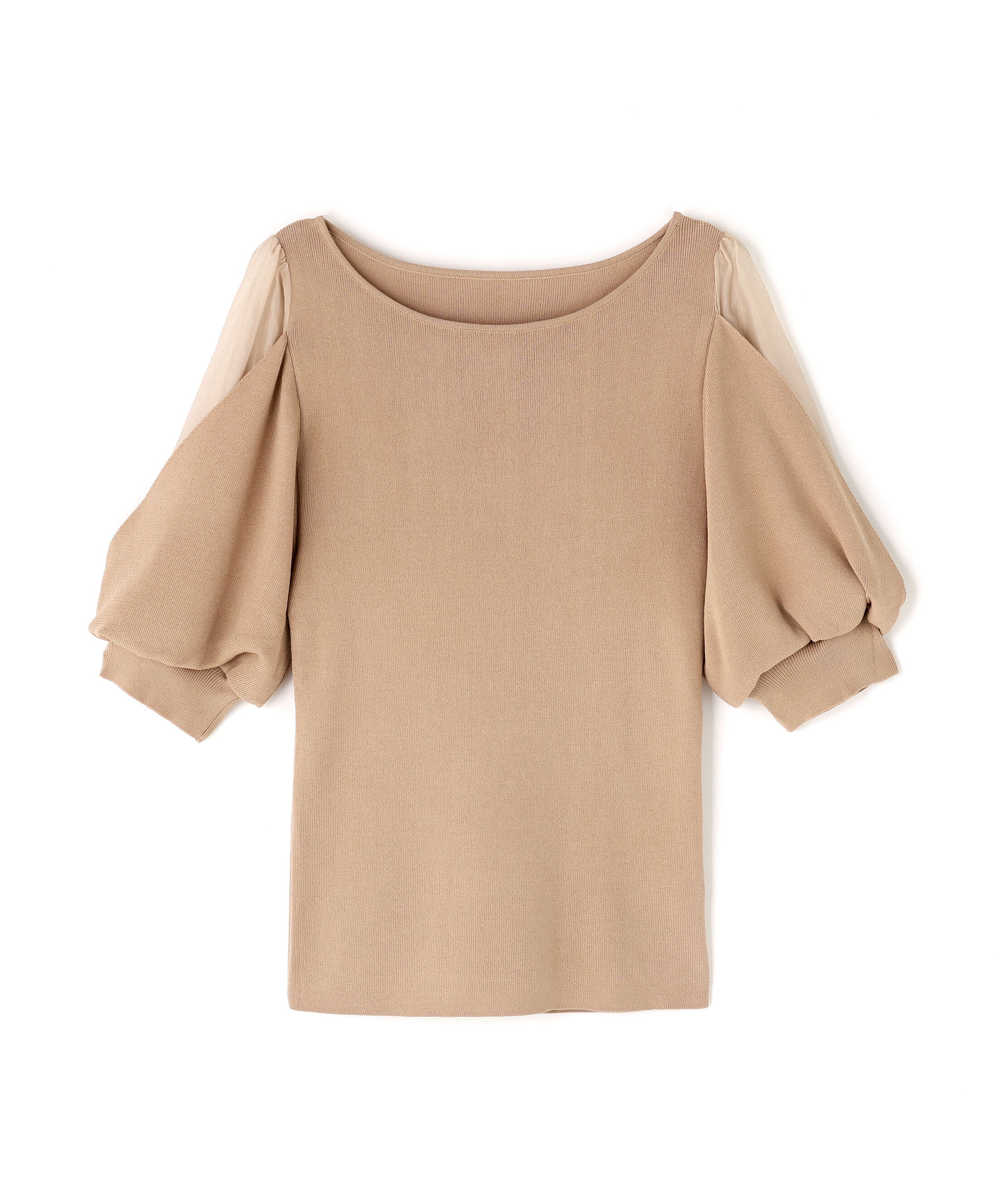  「シアーレイヤースリーブニット」|ニット・セーター|