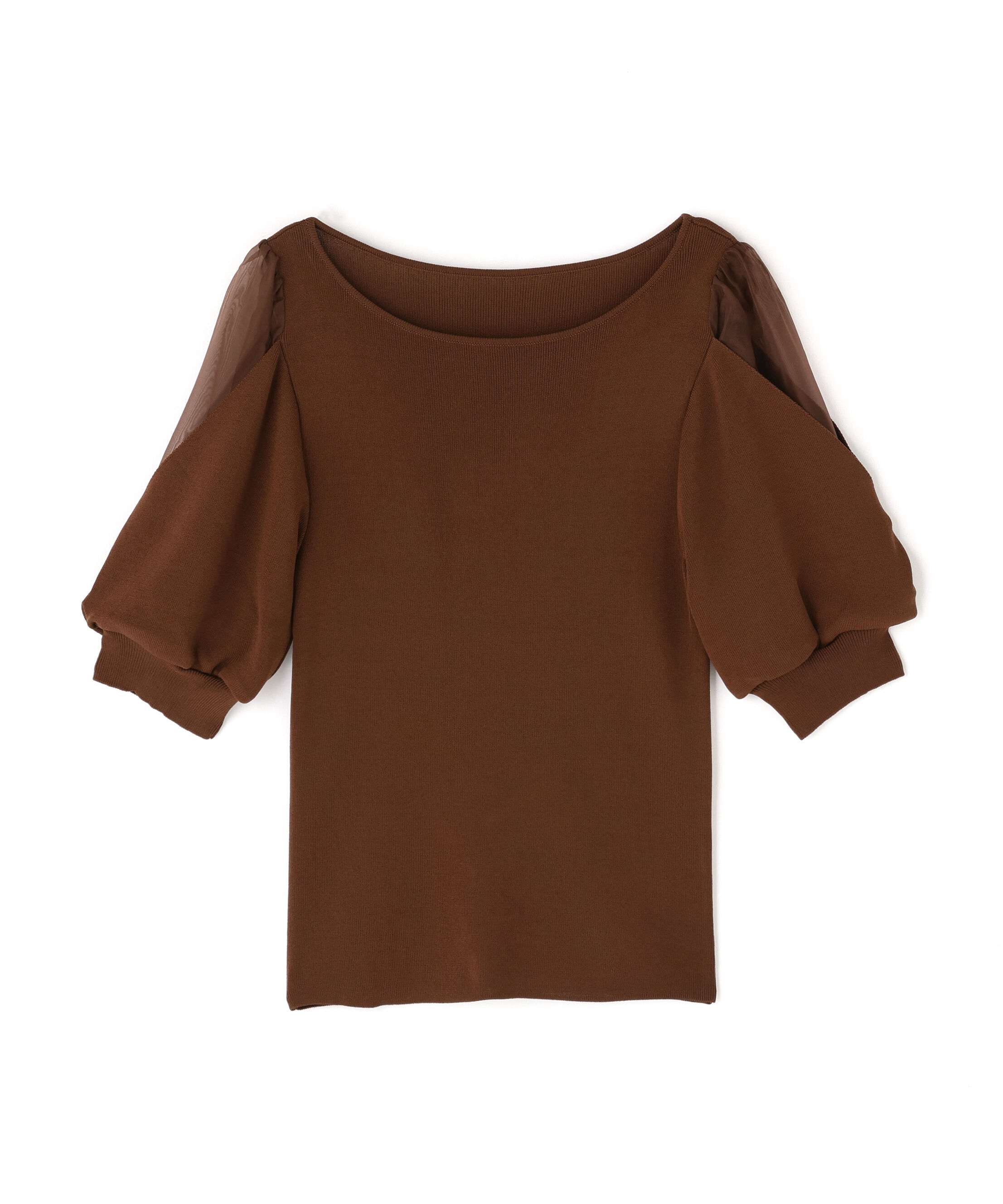  「シアーレイヤースリーブニット」|ニット・セーター|