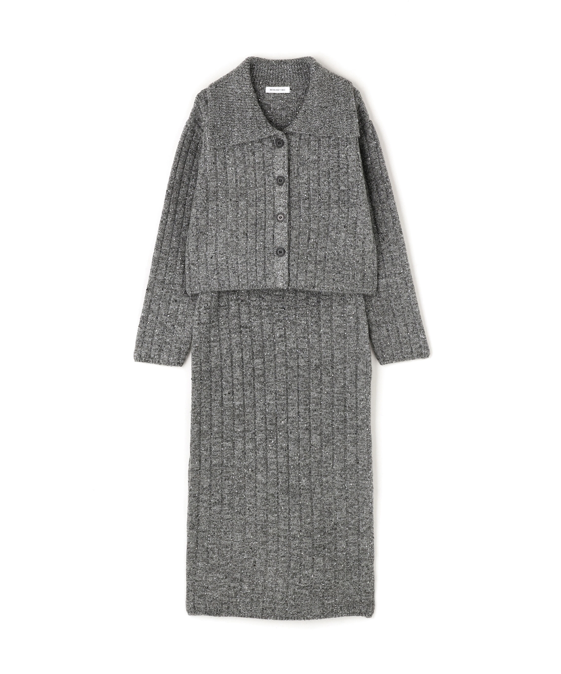  「スパンコールラメニットセットアップ」|ワンピース|