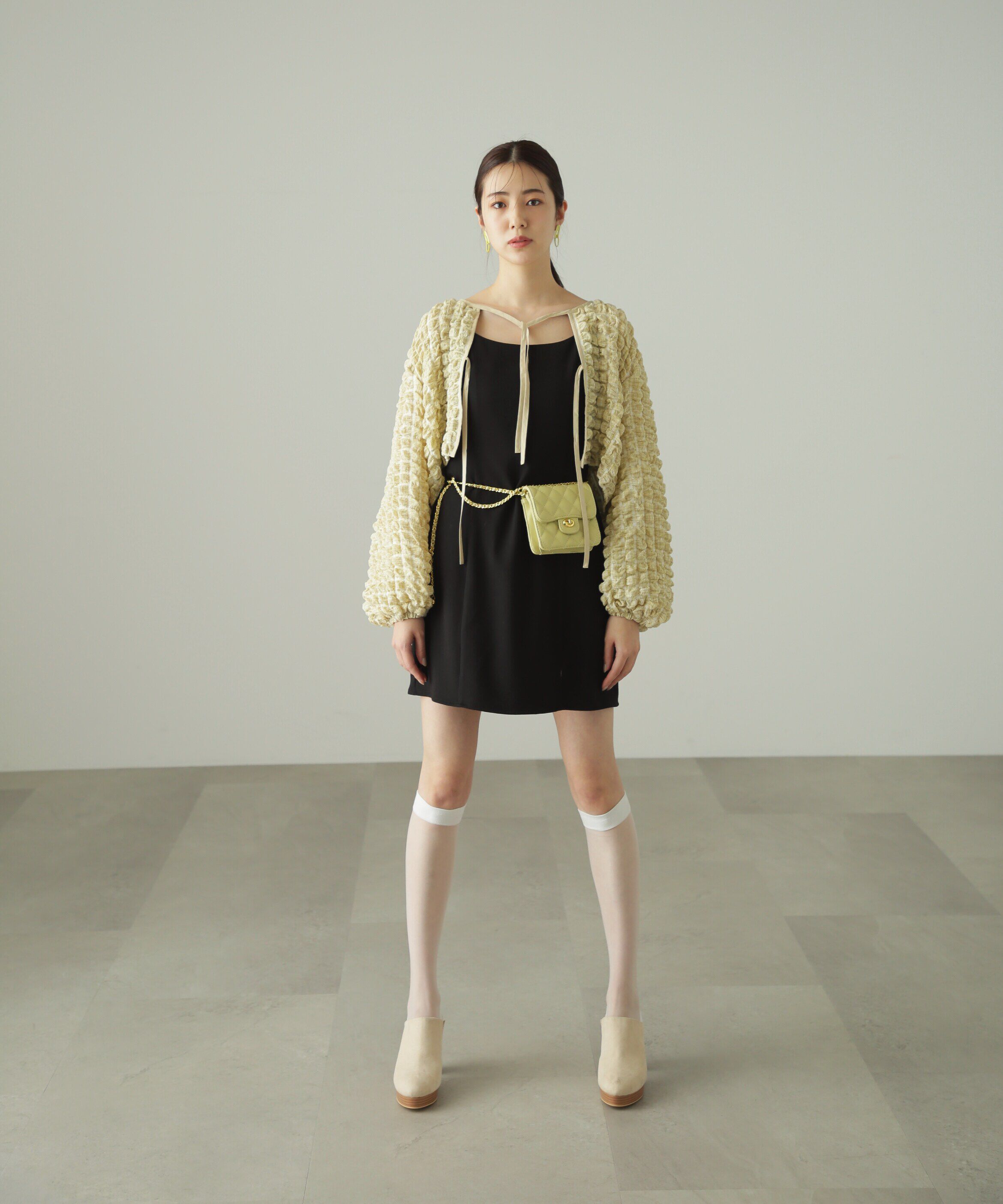  「Aラインミニキャミワンピース」|ワンピース|