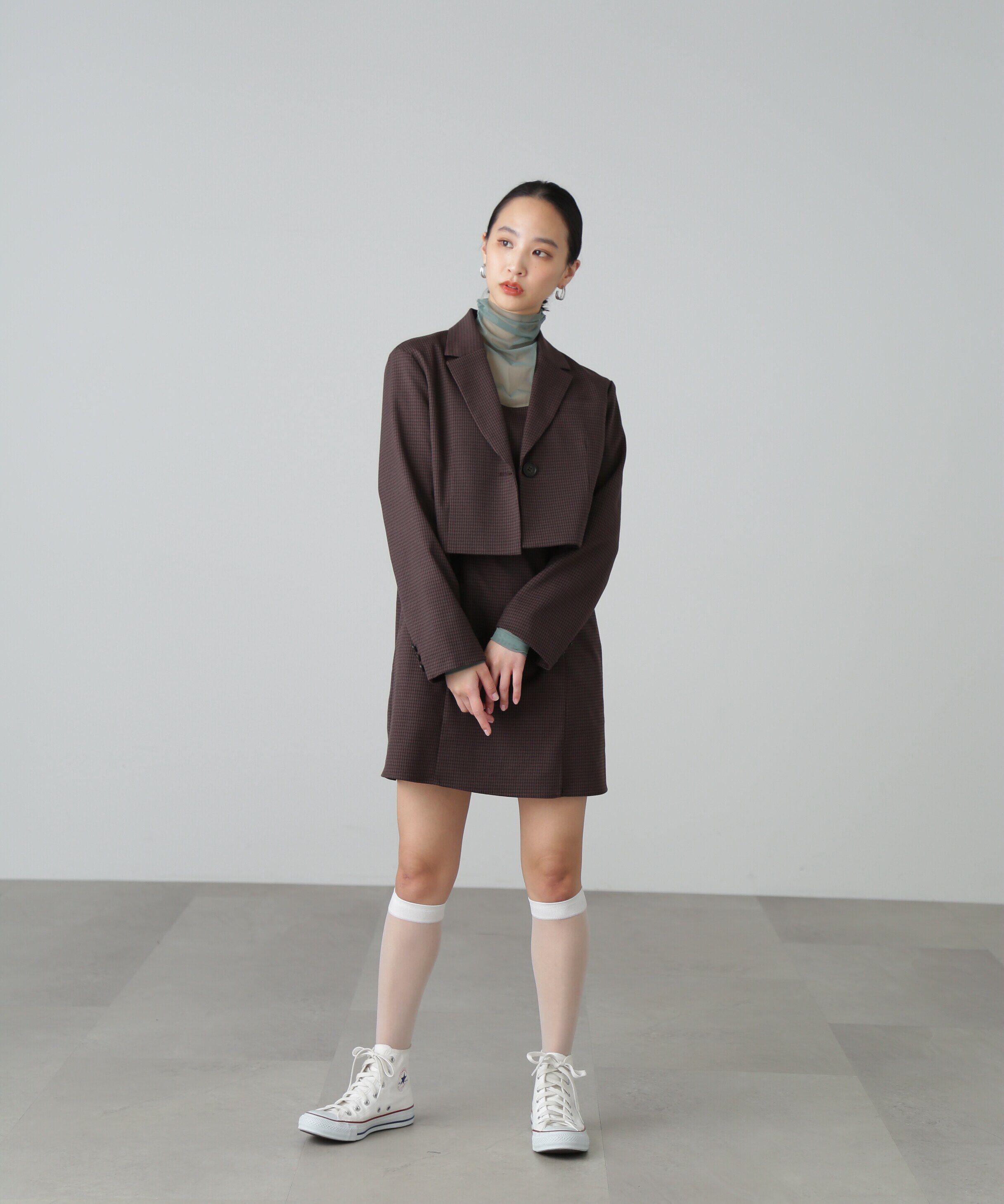  「Aラインミニキャミワンピース」|ワンピース|