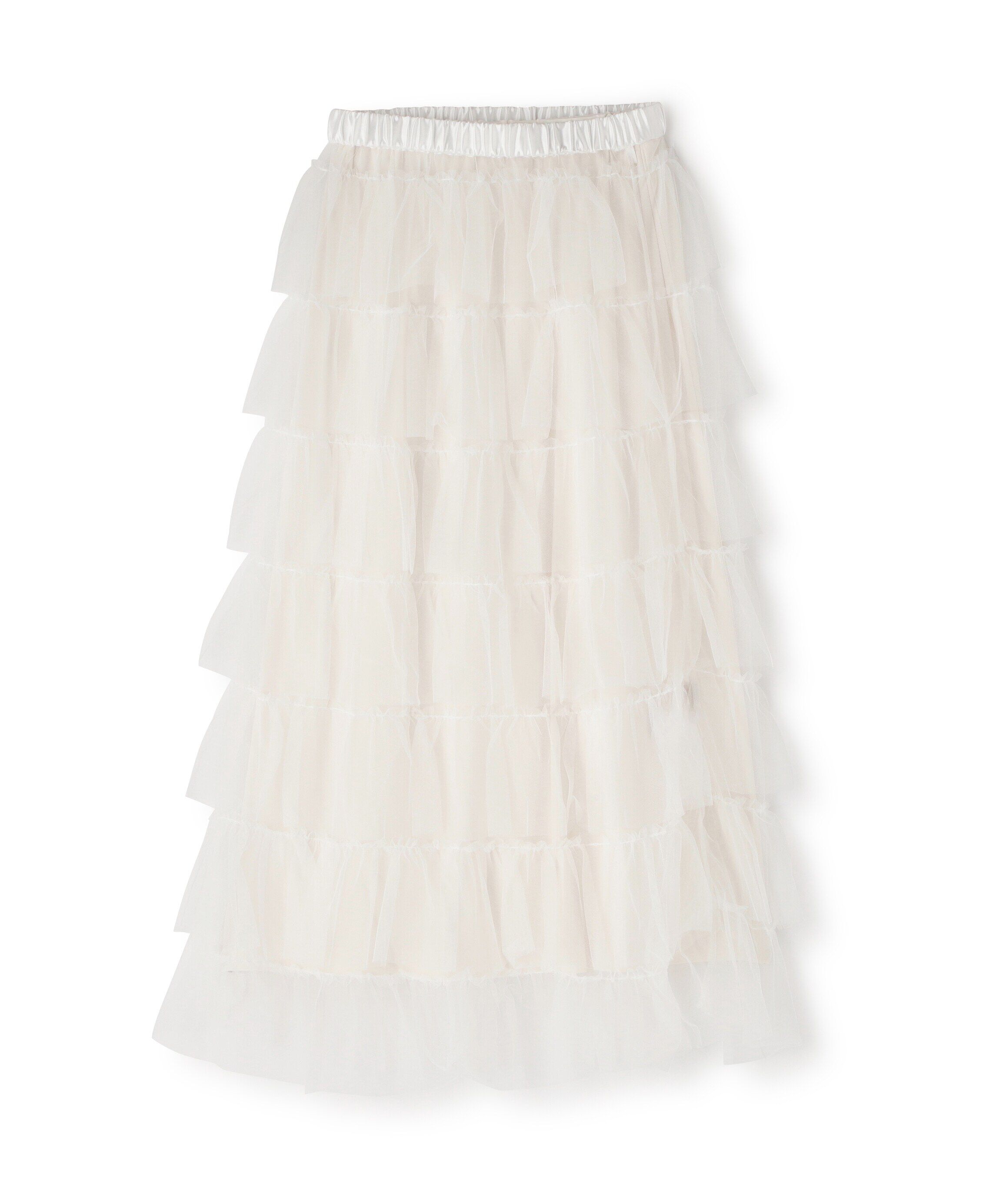  「チュールティアードスカート」|スカート|