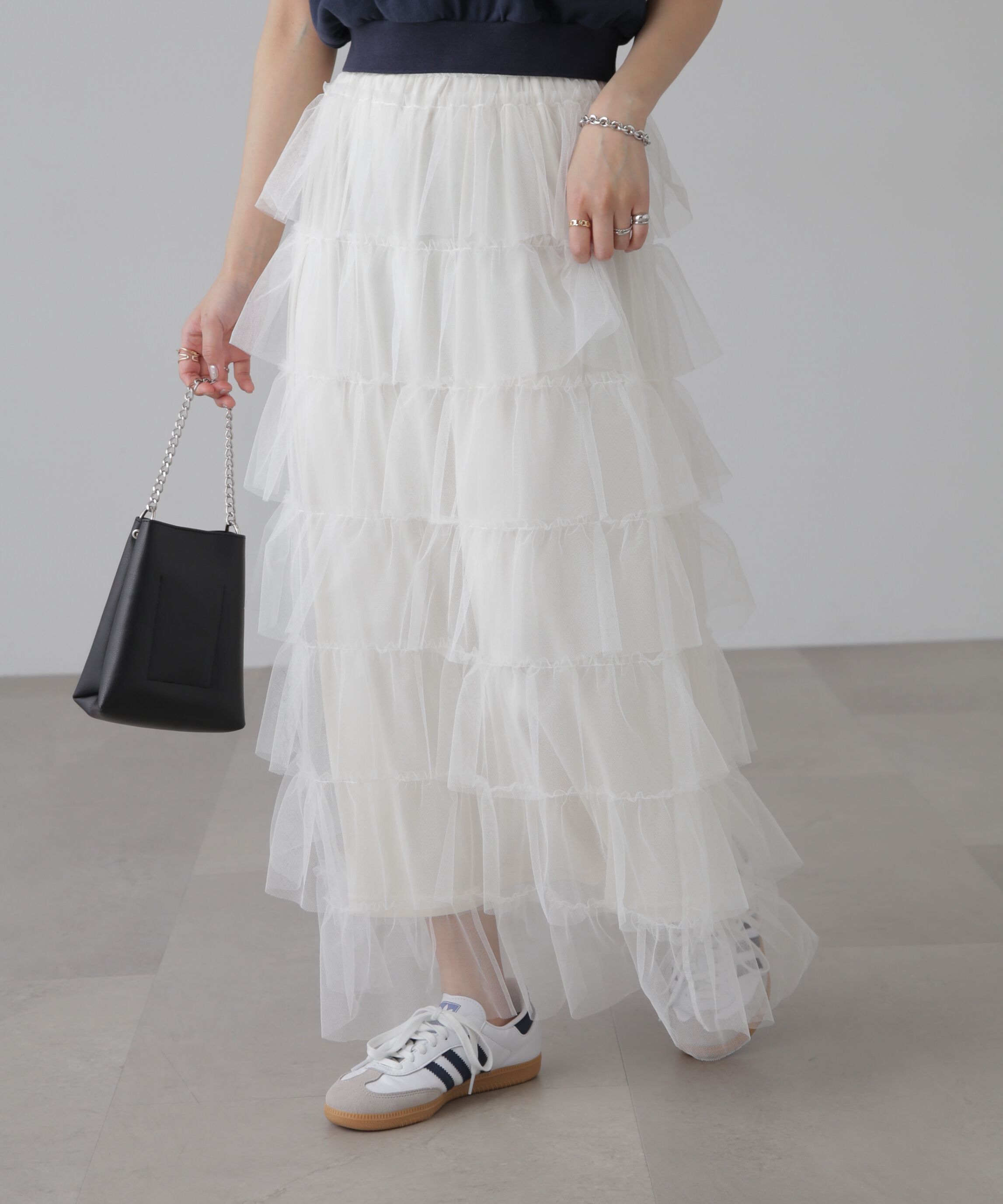  「チュールティアードスカート」|スカート|