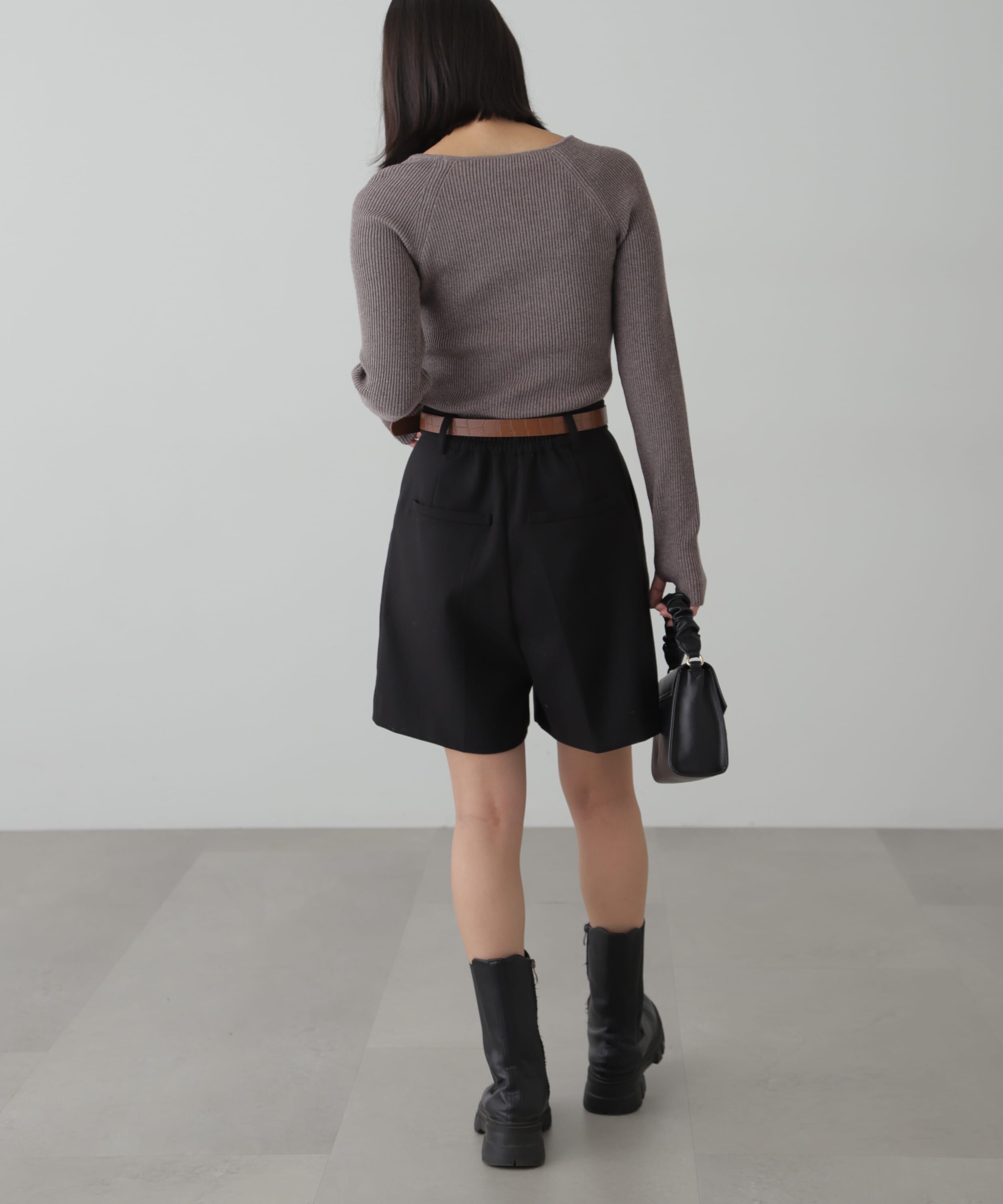  「クルーネックカッティングニット」|ニット・セーター|