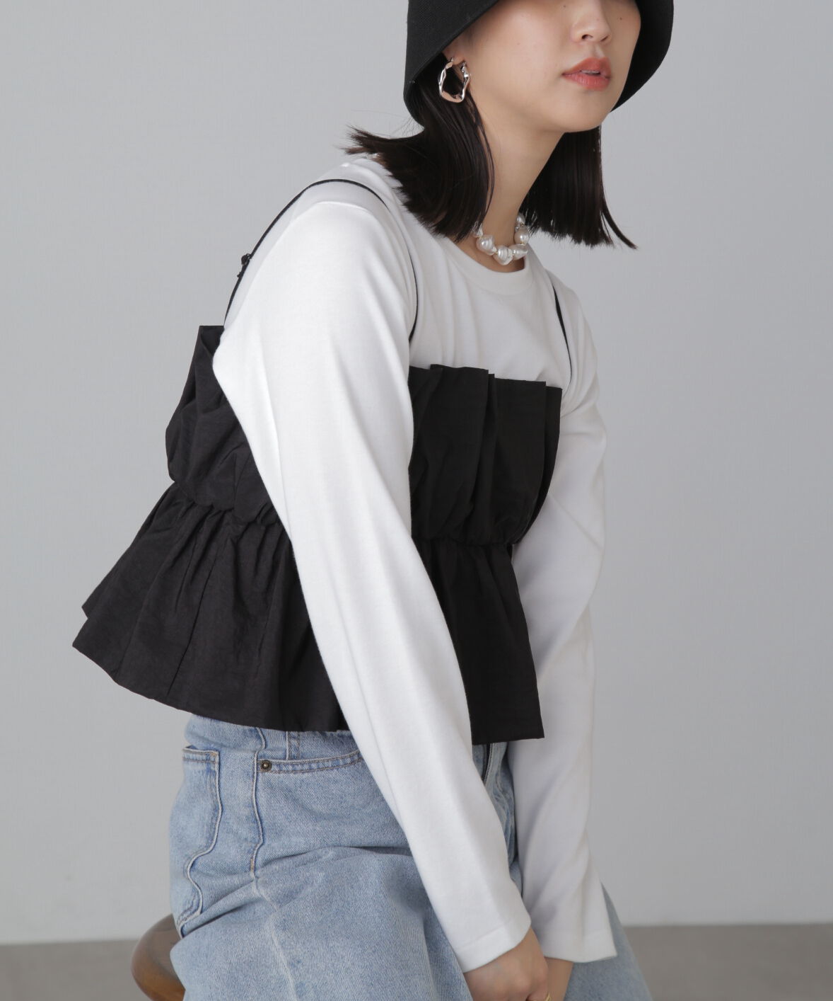  「シャイニーキャミソールビスチェ」|シャツ・ブラウス|